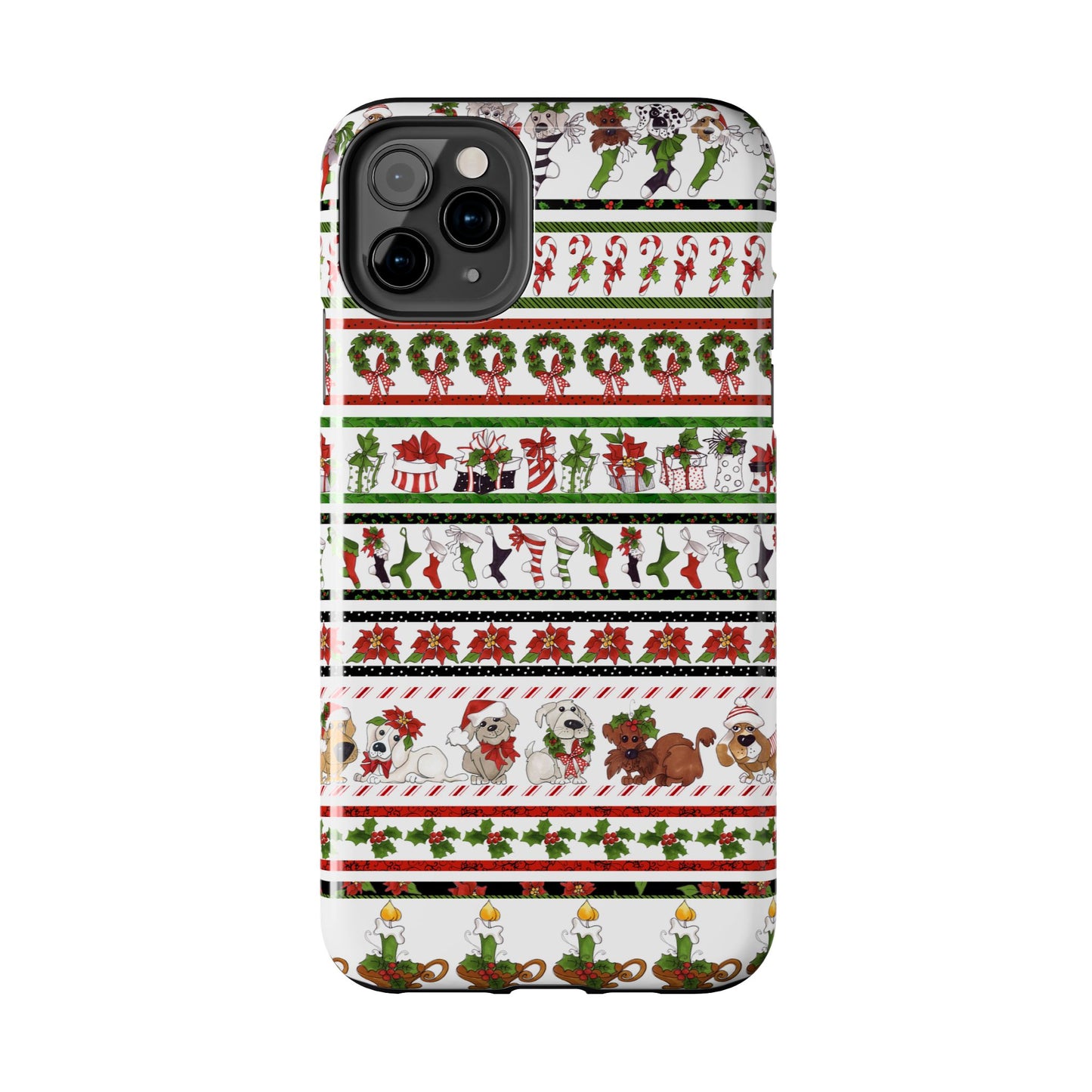 Holiday Borders White Phone Case