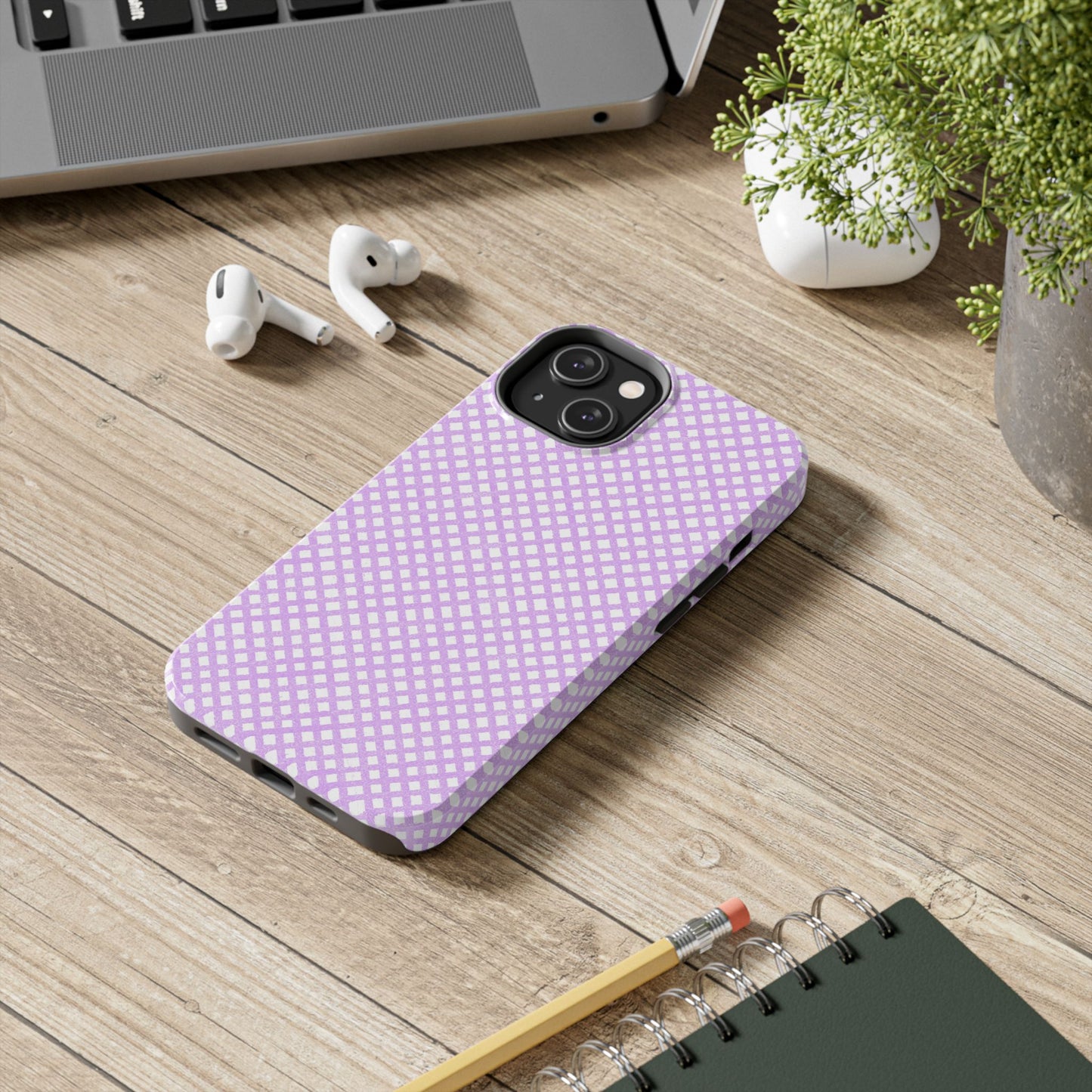 Bias Check Lilac Phone Case