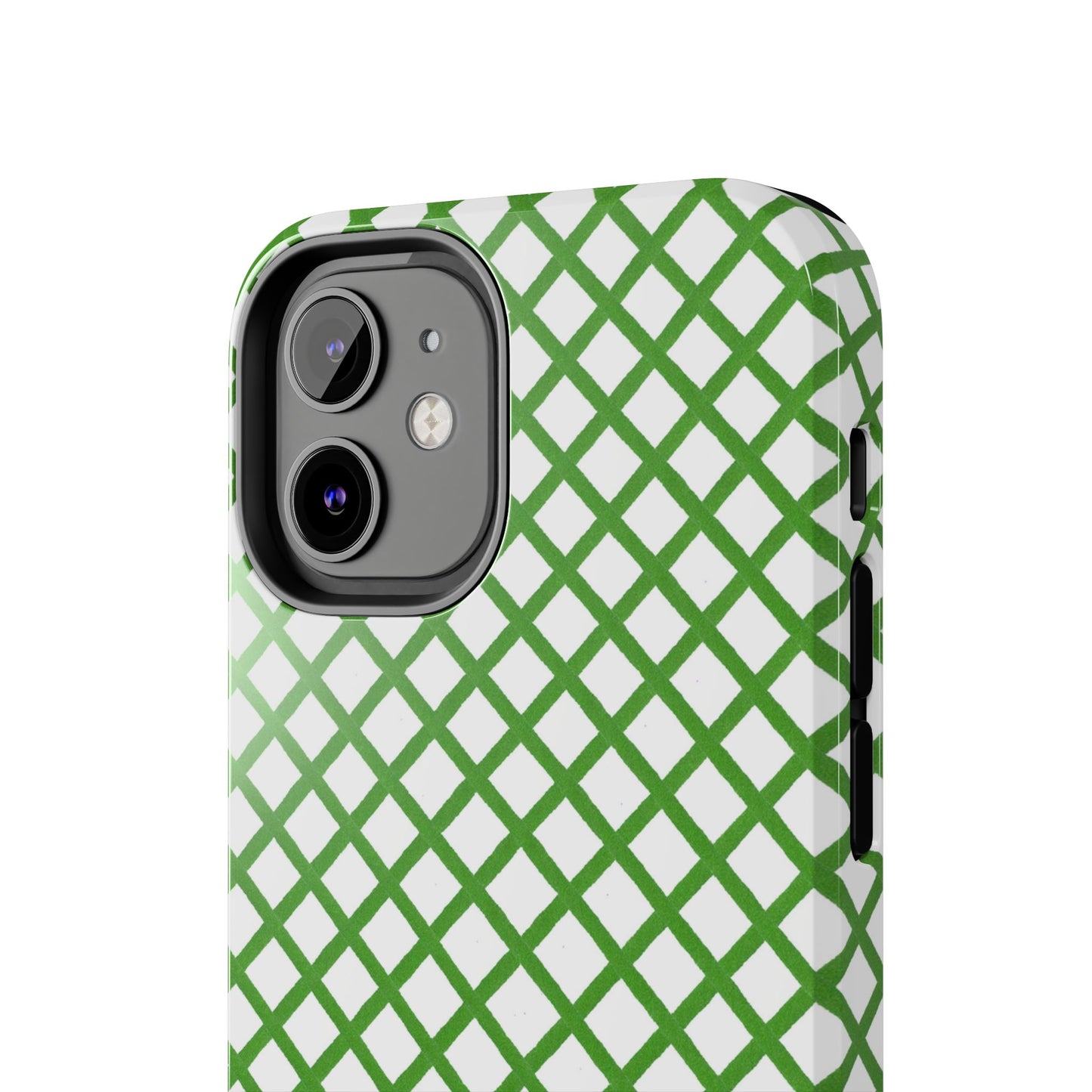 Trellis White / Green Phone Case