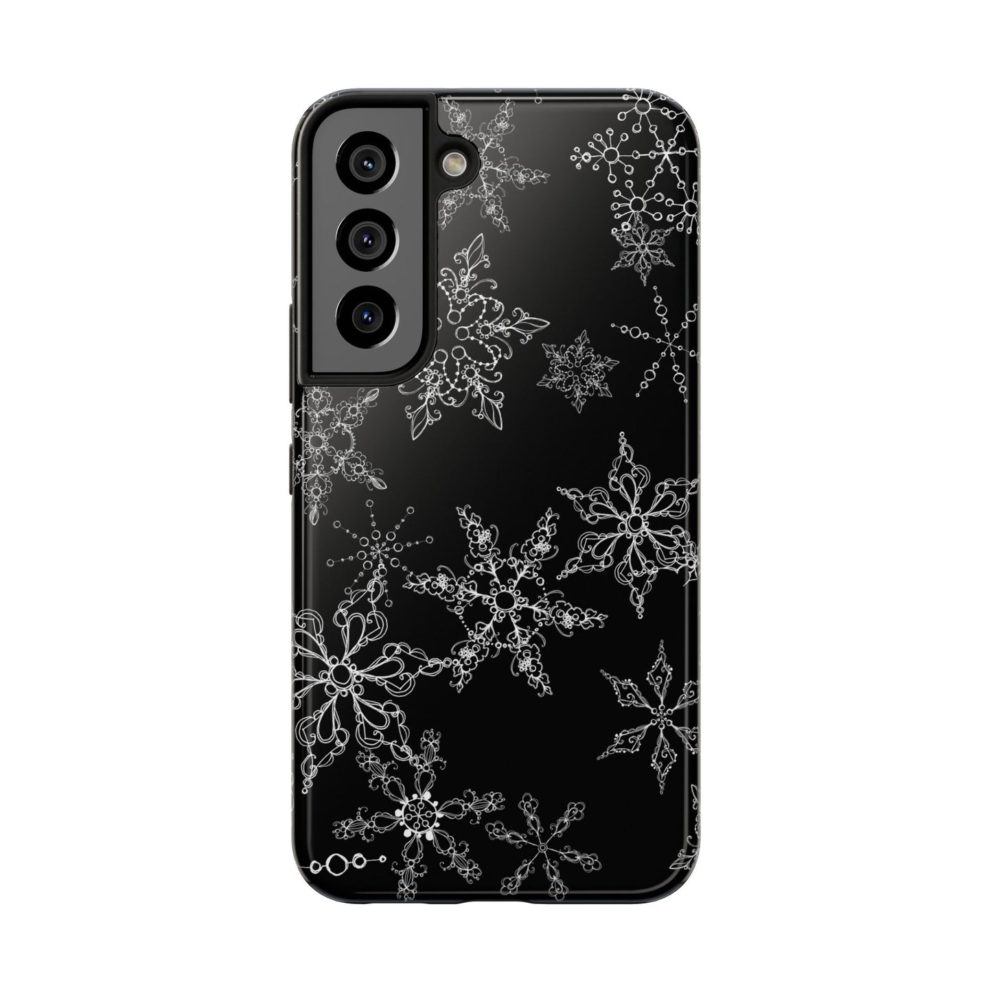 Random Flakes Black Phone Case