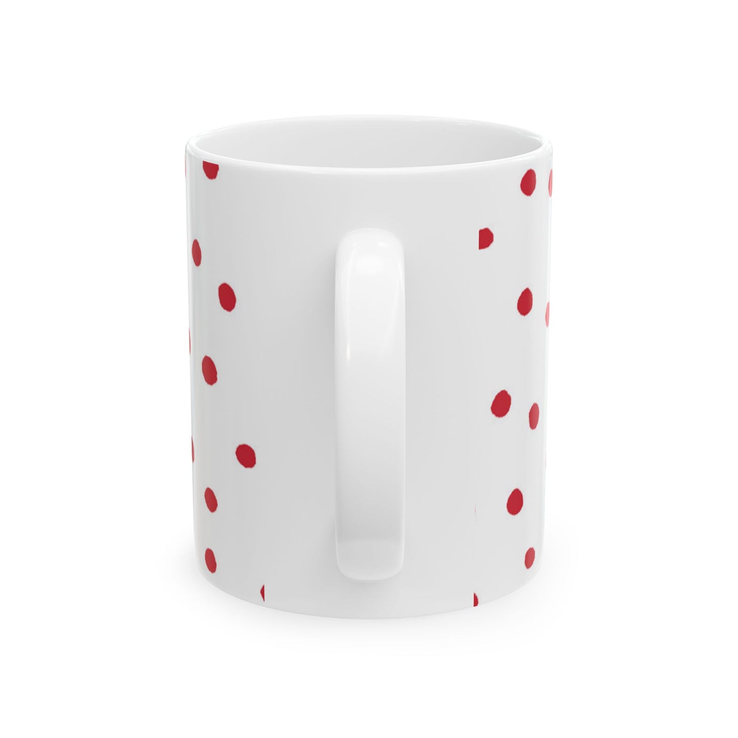Dinky Dots White / Red Cup