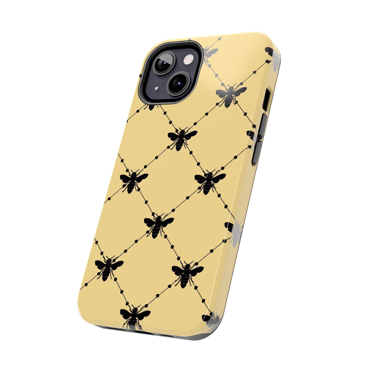 Beaded Bees Yellow Phone Case