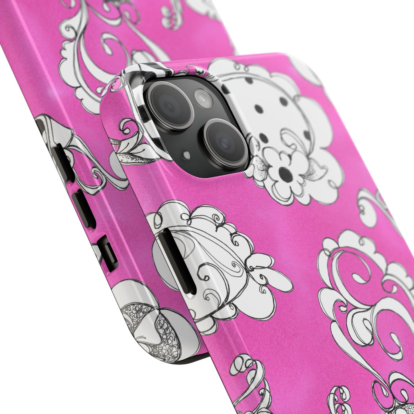 Bistro Chairs Pink Phone Case