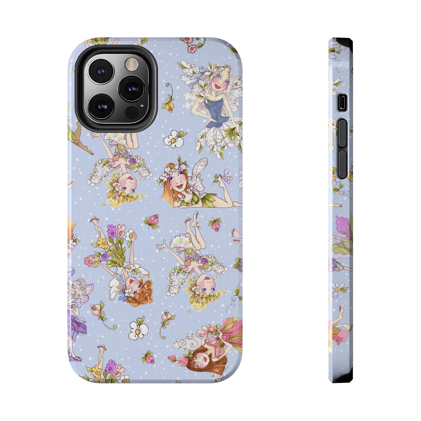 Tossed Fairies Blue Phone Case