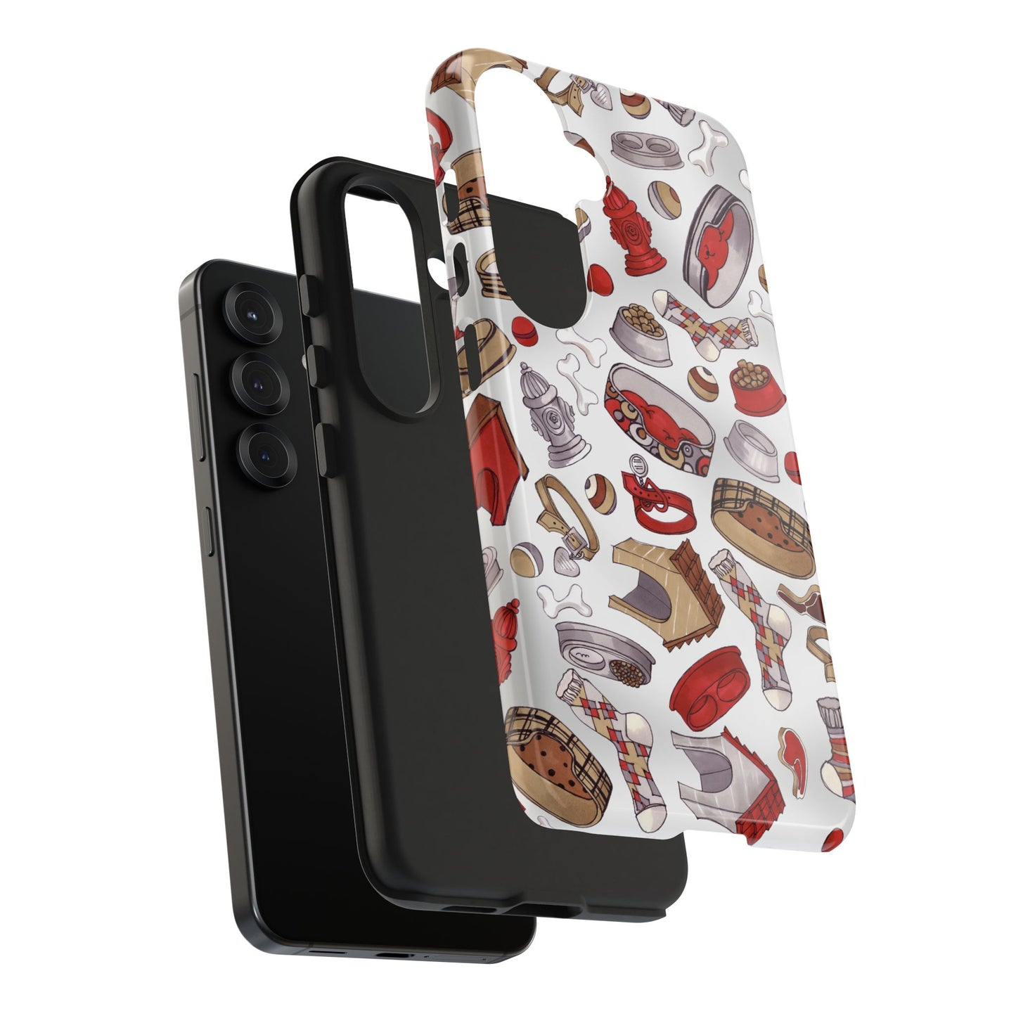Doggie Stuff Gray Phone Case