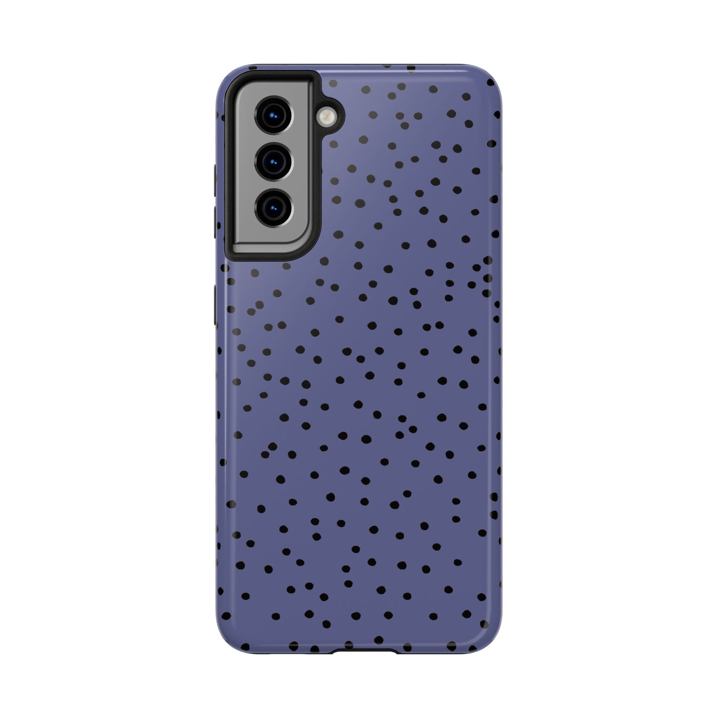 Dinky Dots Blue / Black Phone Case