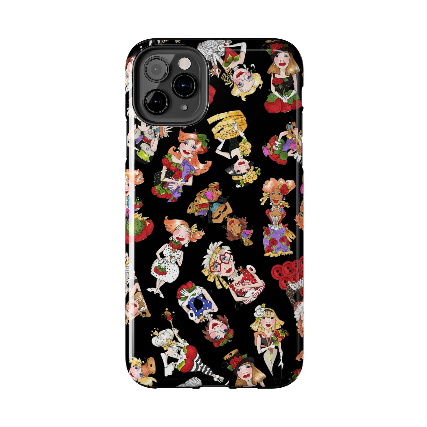 Curious Toss Black Phone Case