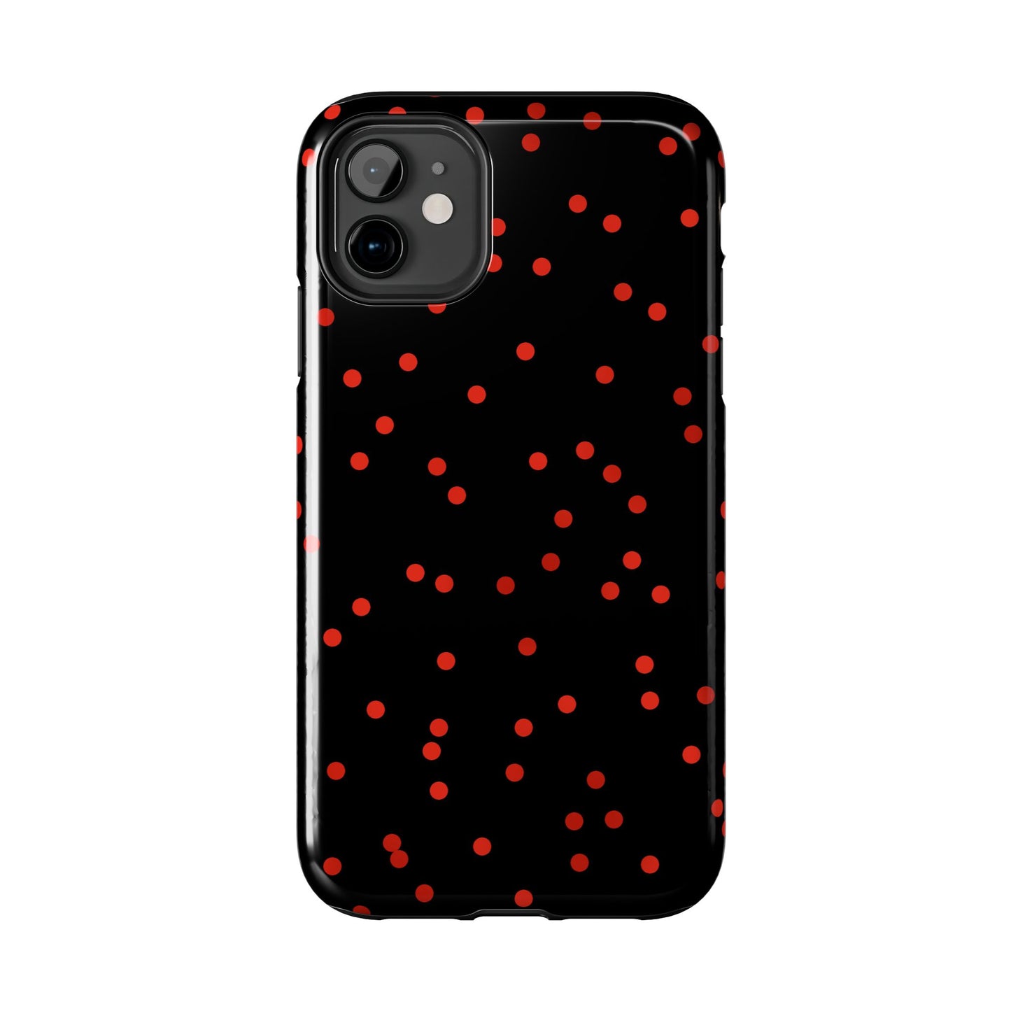 Space Dots Black / Red Phone Case