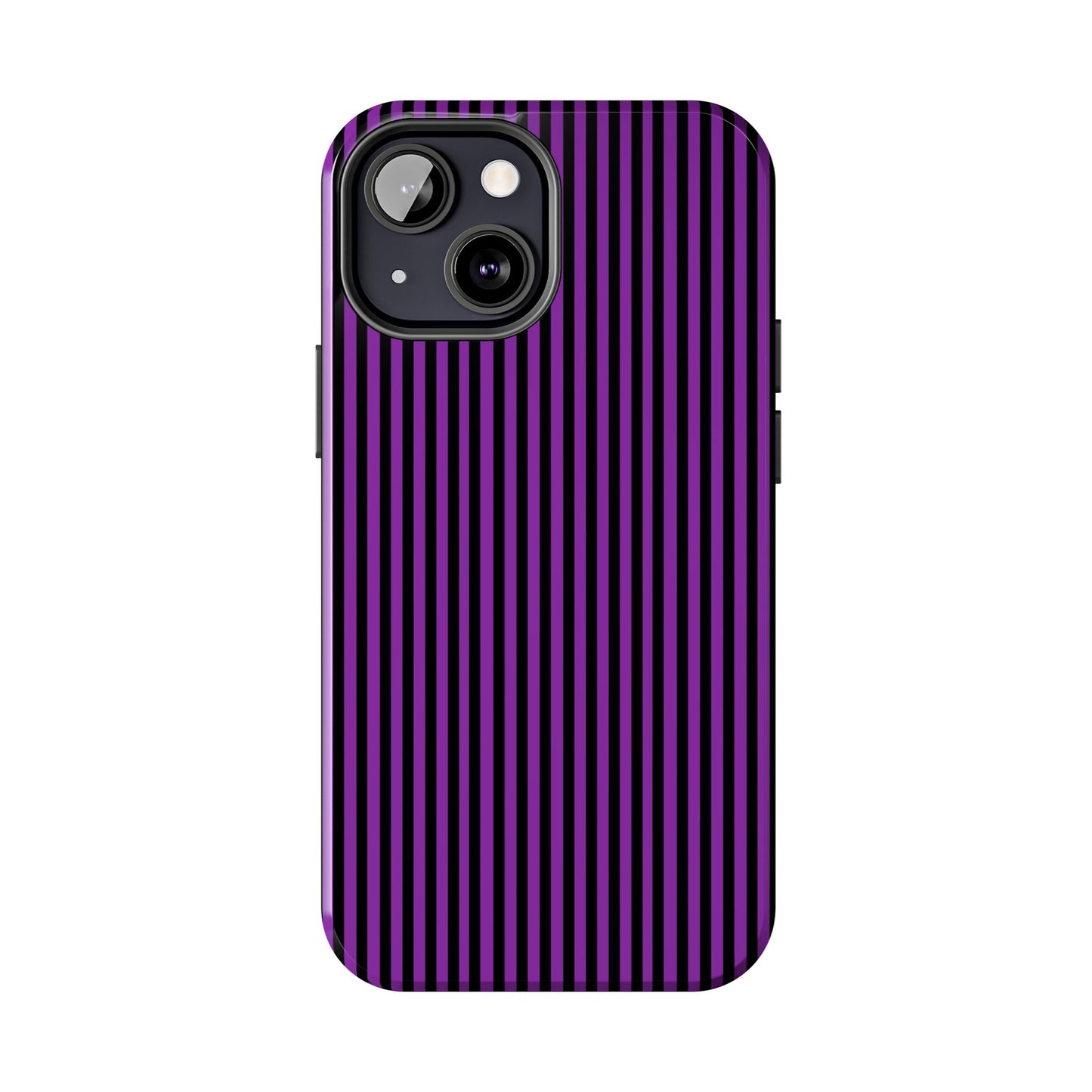 Stripe Purple / Black Phone Case