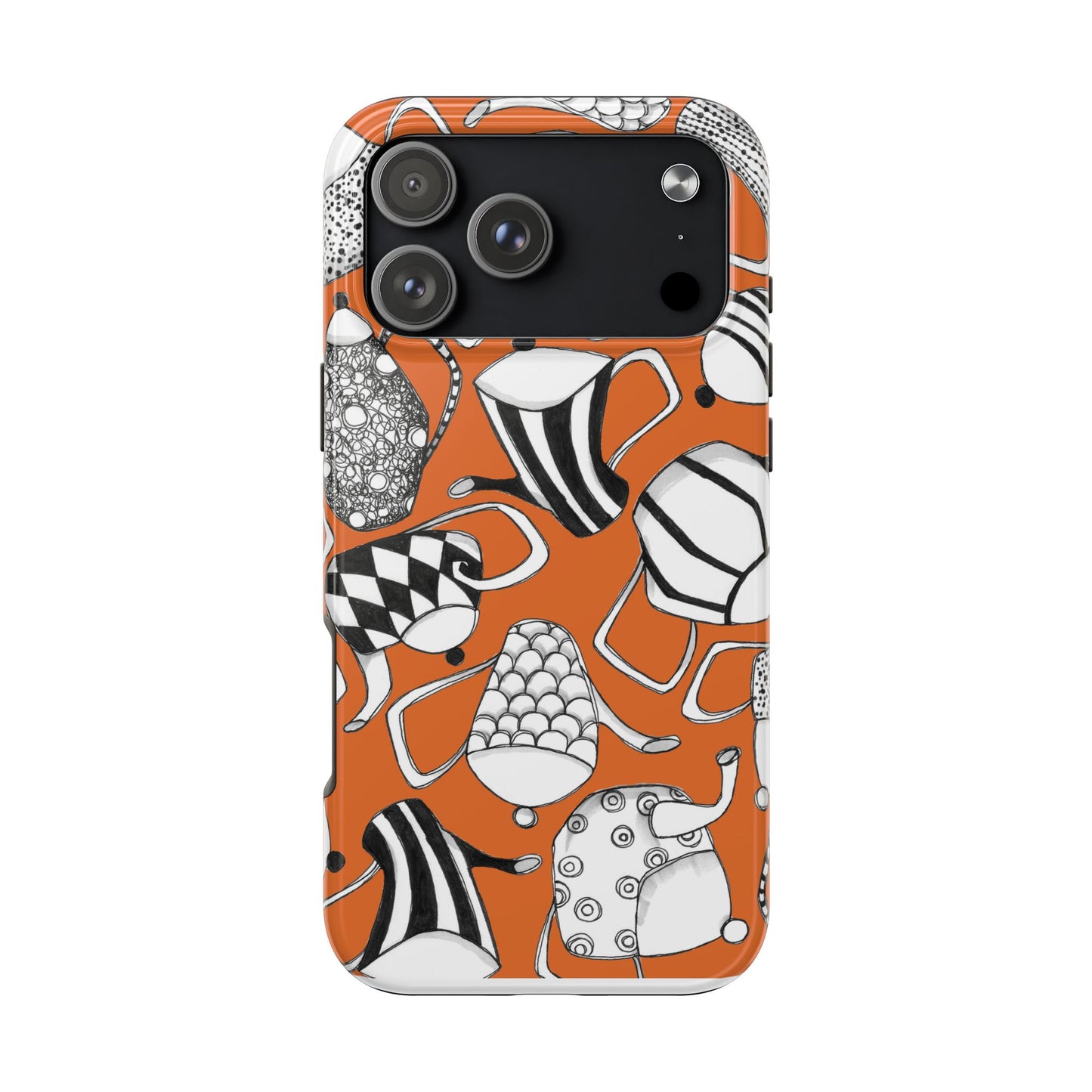 Coffee, Tea Anyone? Orange Phone Case