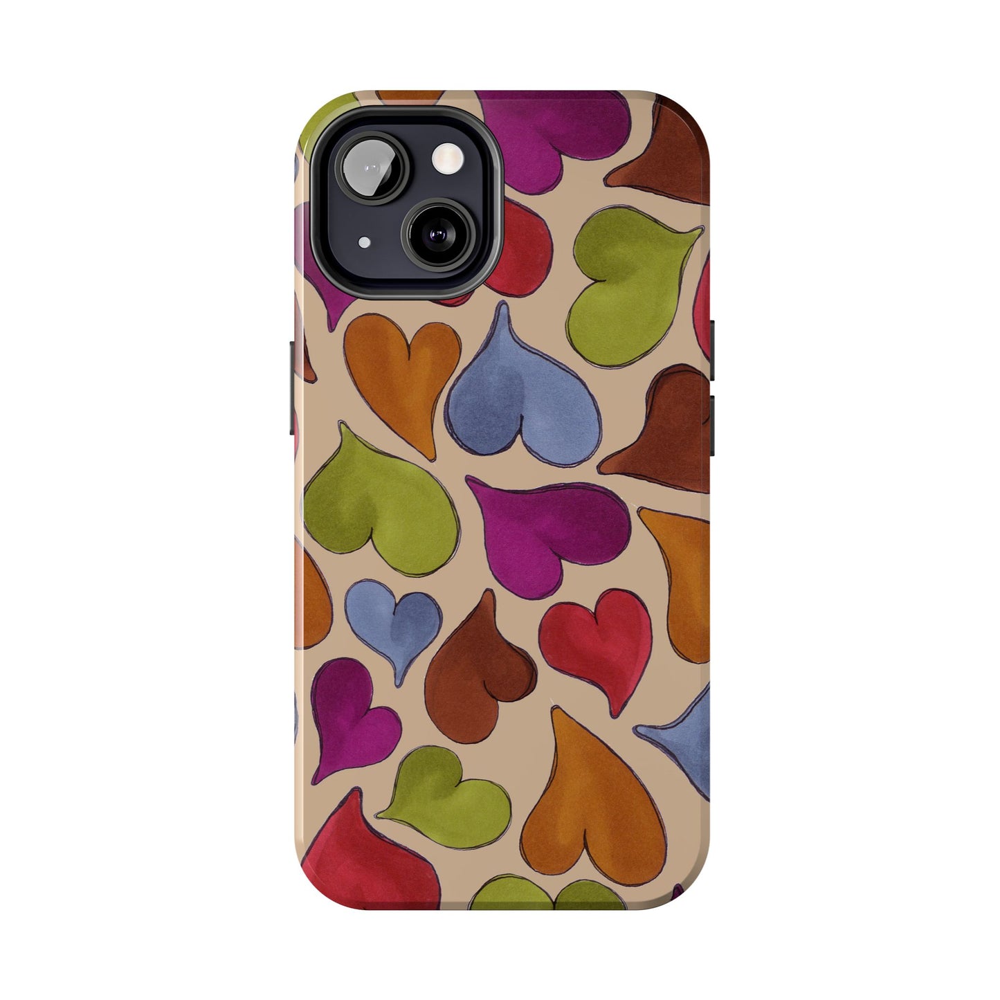 Big Hearted Khaki Phone Case