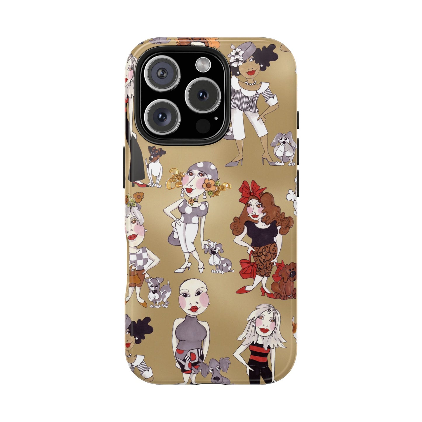 Dog Ladies Tan Phone Case