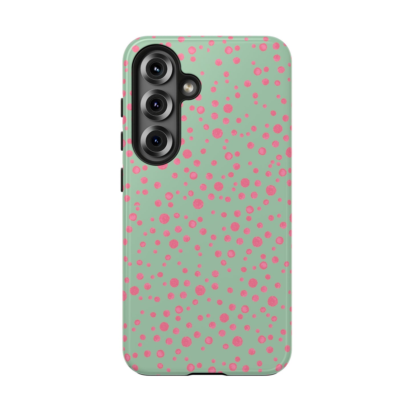 Balloon Dots Sage / Pink Phone Case