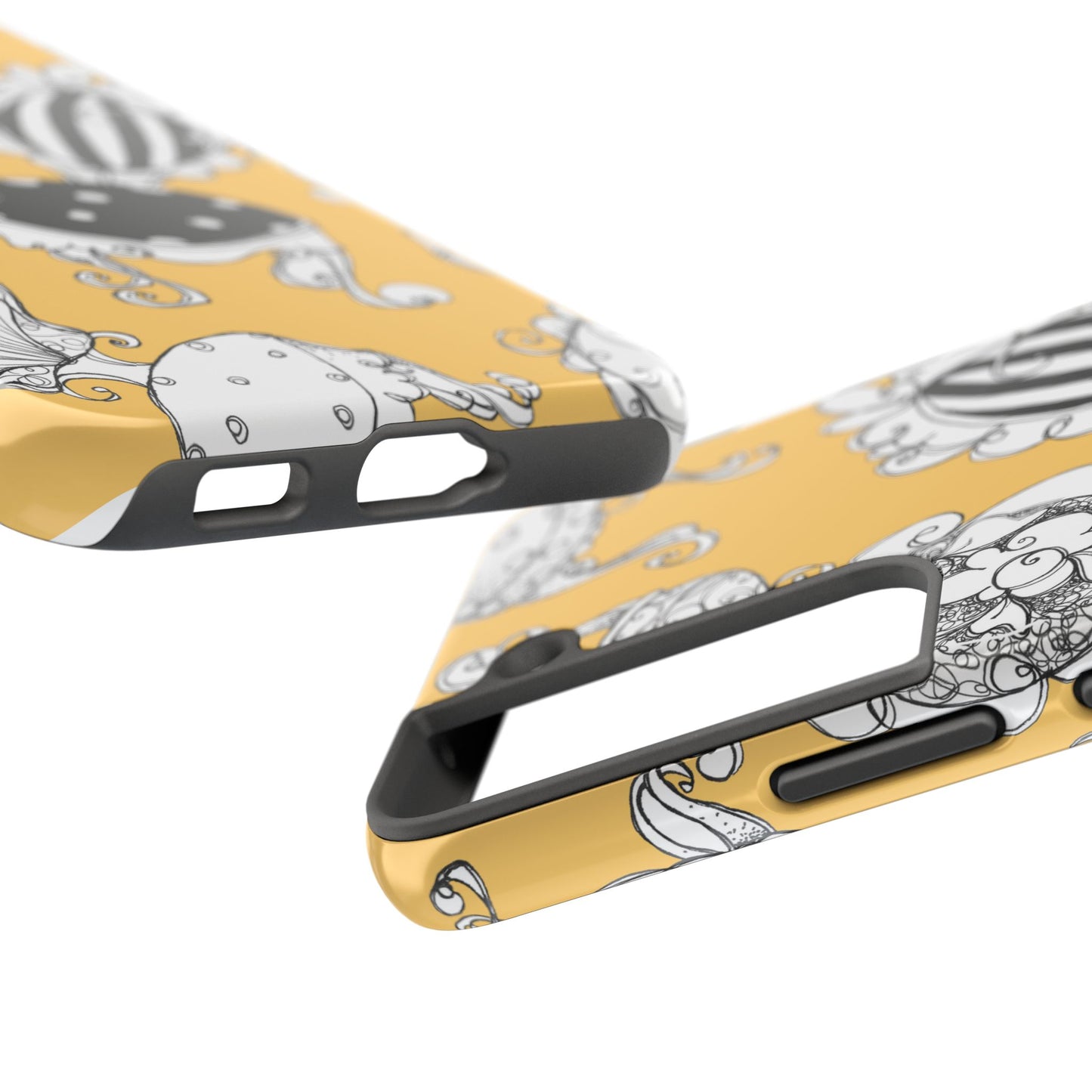 Bistro Chairs Yellow Phone Case