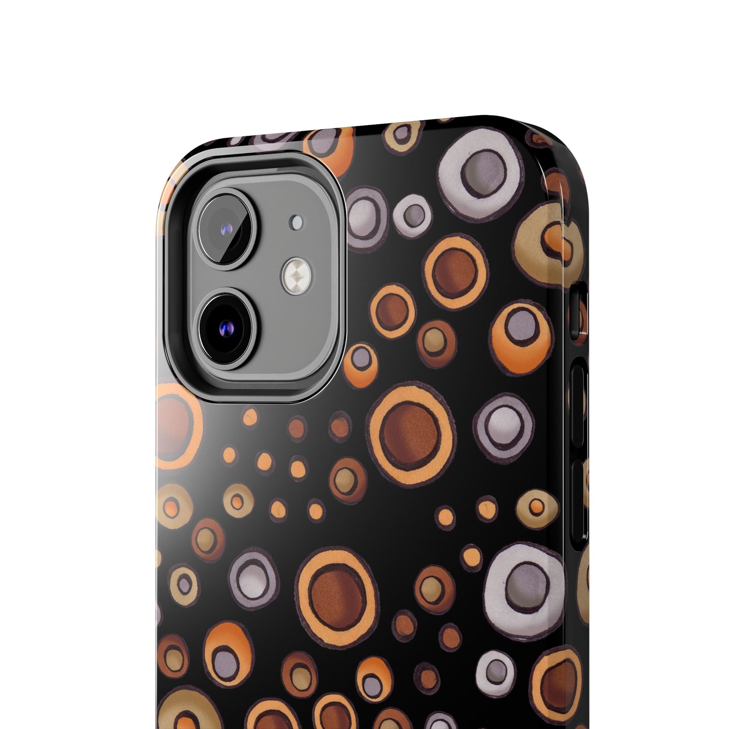 Doggy Dots Black Phone Case