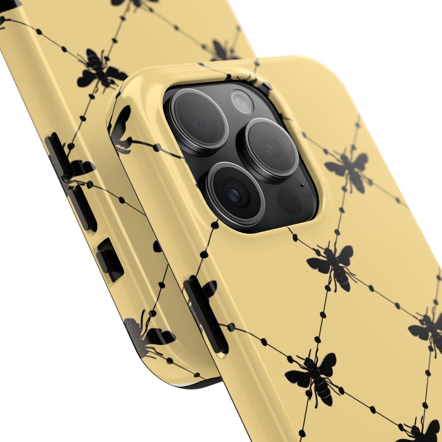 Beaded Bees Yellow Phone Case