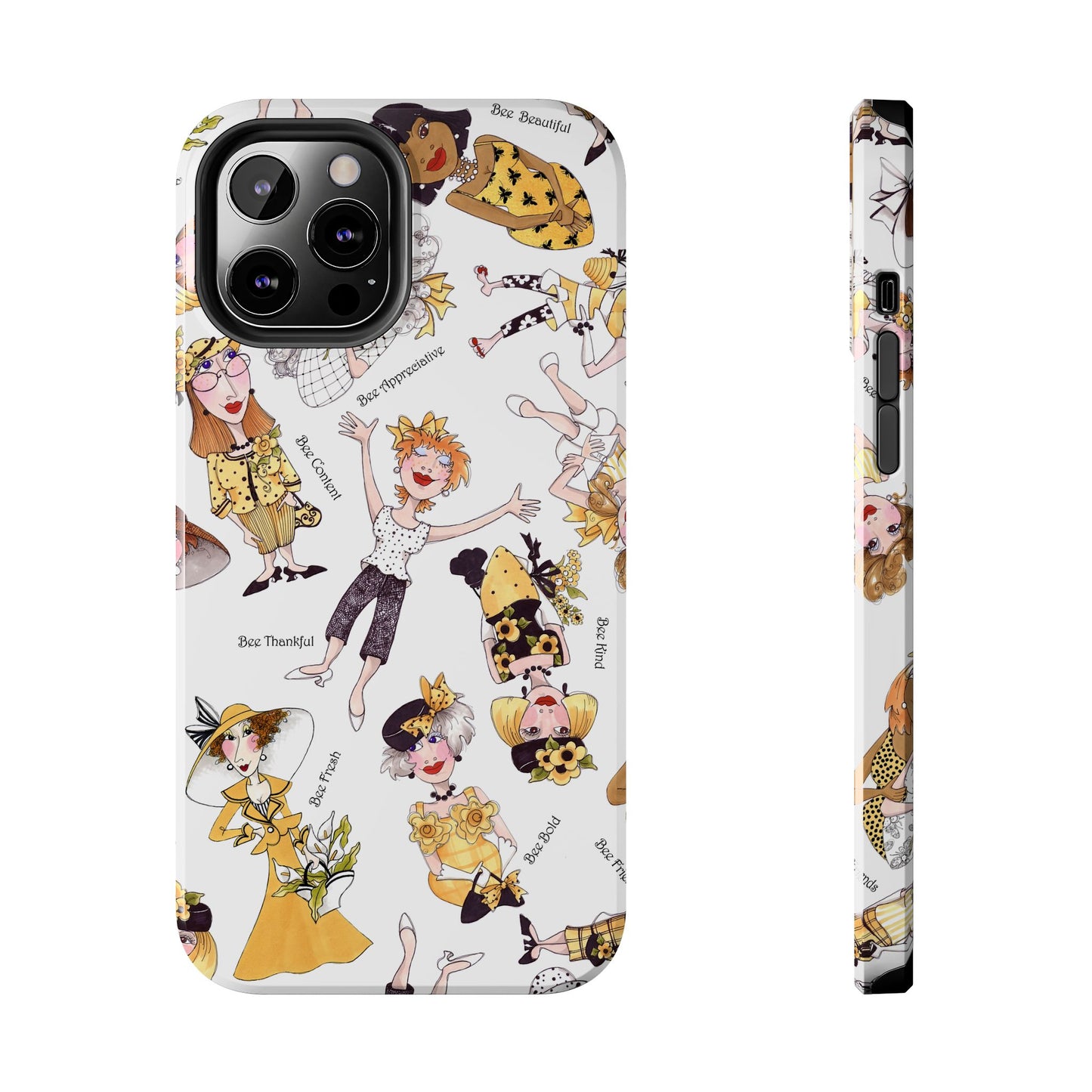 Bee Tossed White Phone Case