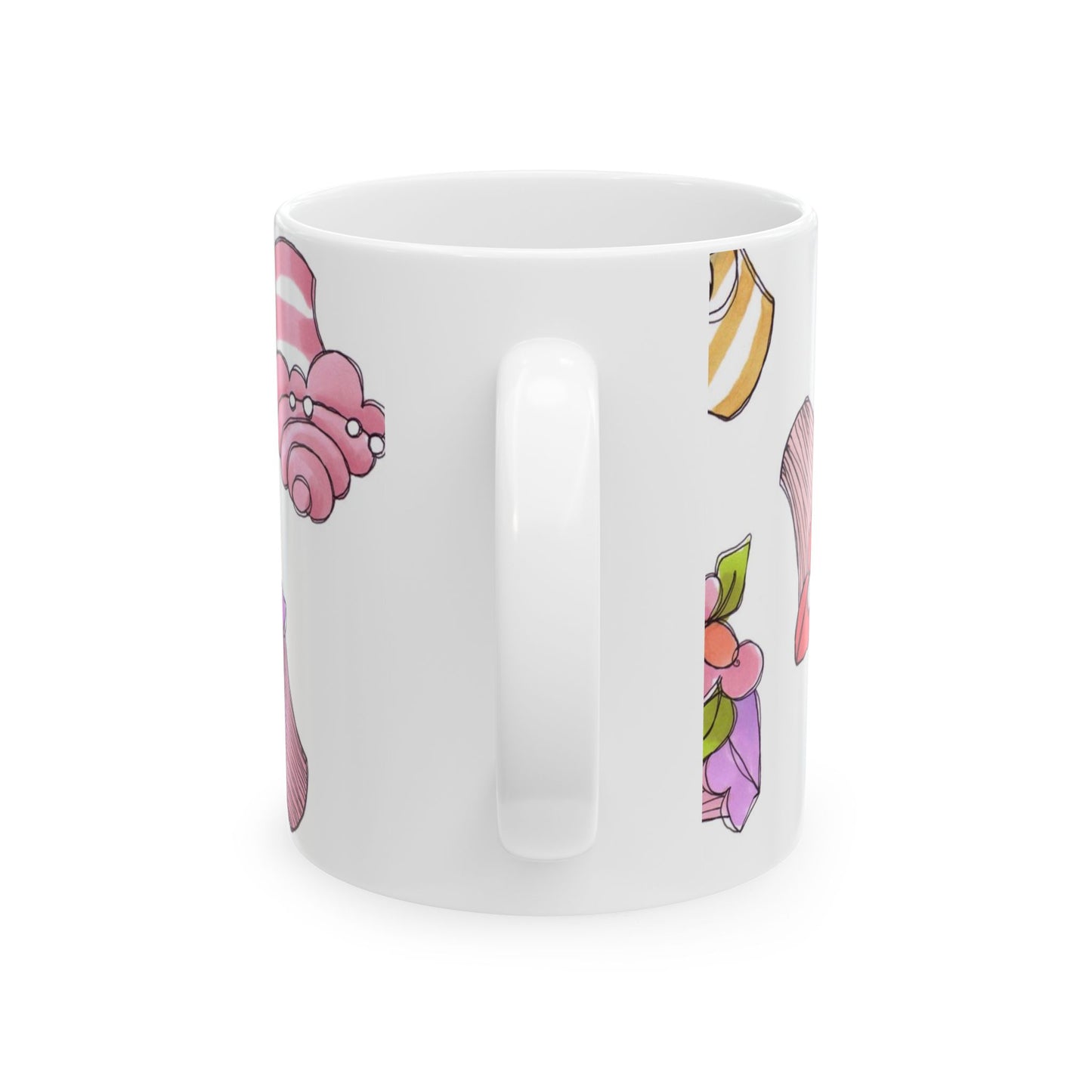 Cupcake Toss White Cup