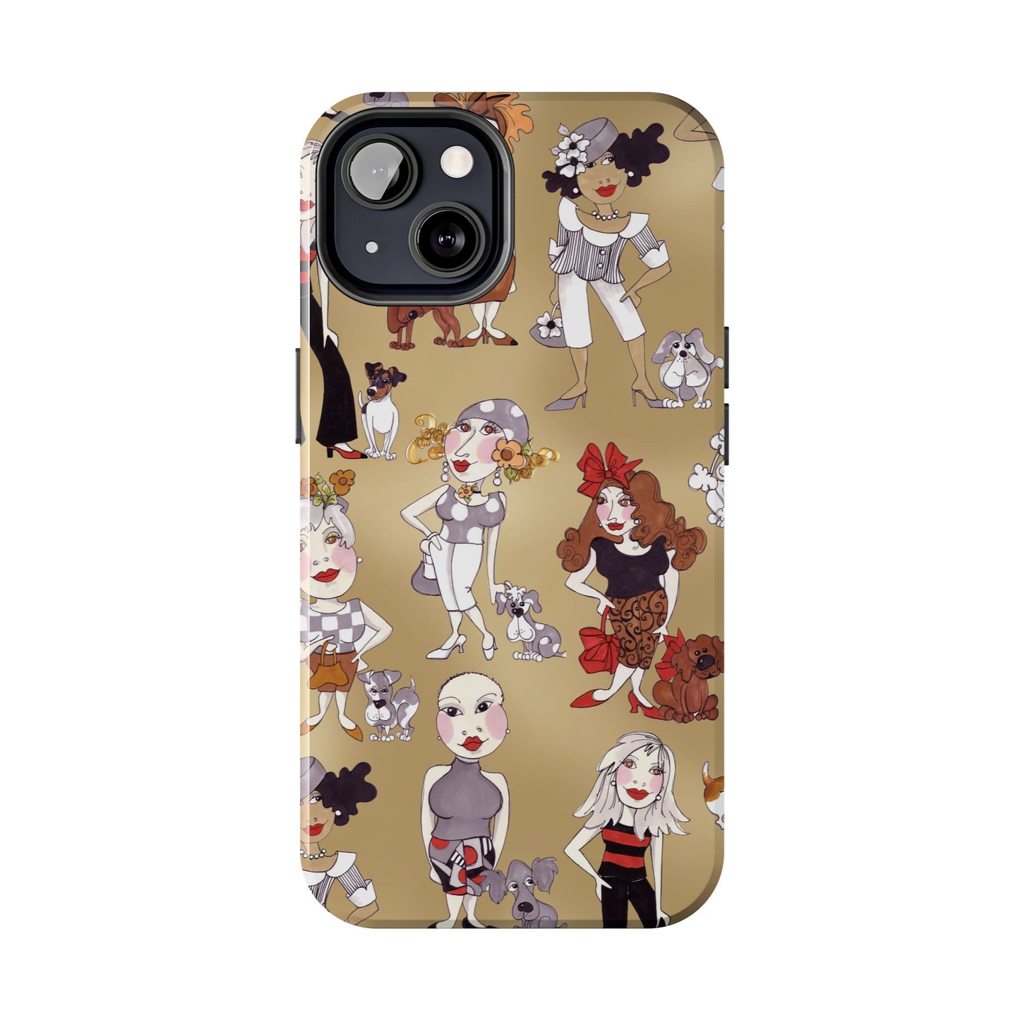 Dog Ladies Tan Phone Case