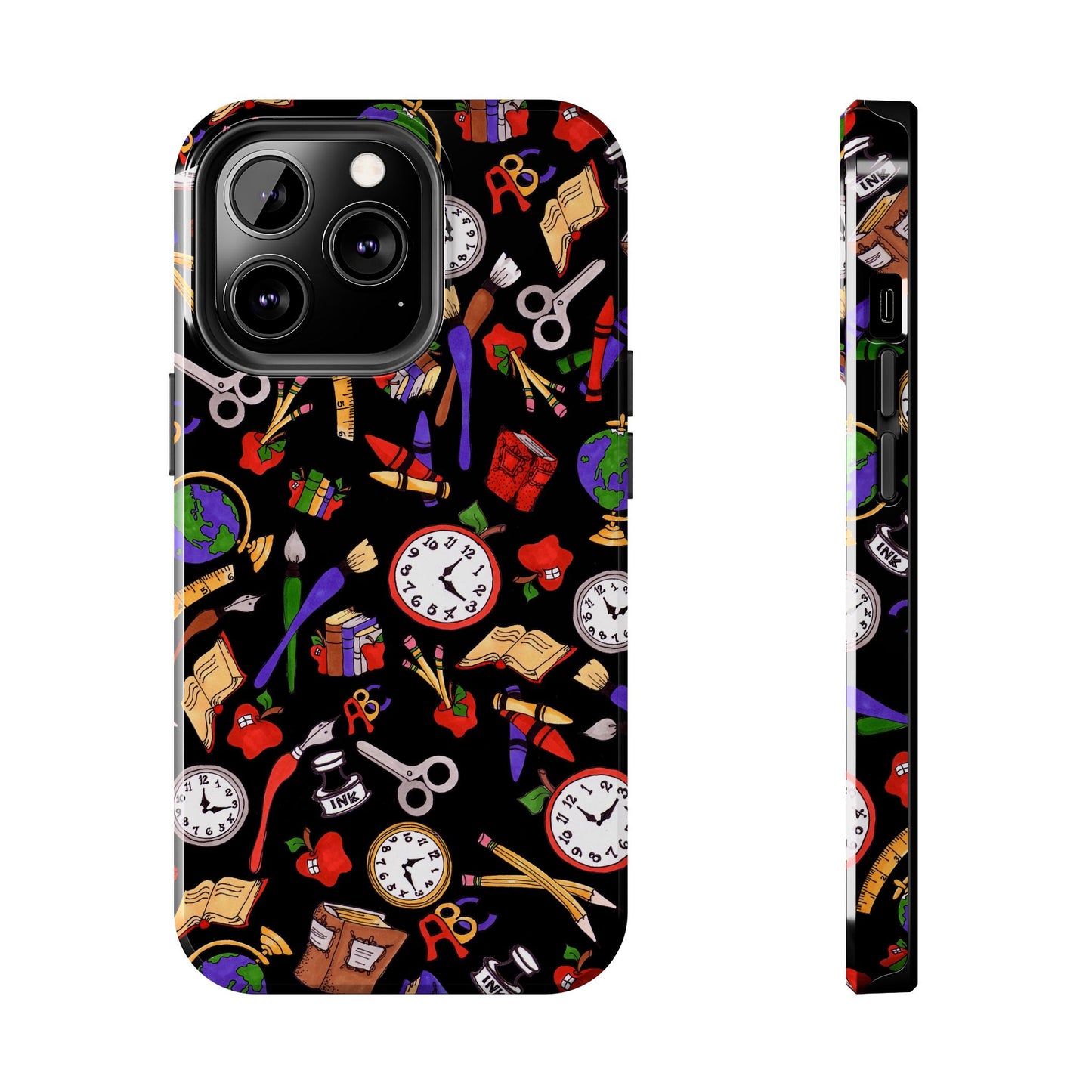 School Stuff Black Phone Case