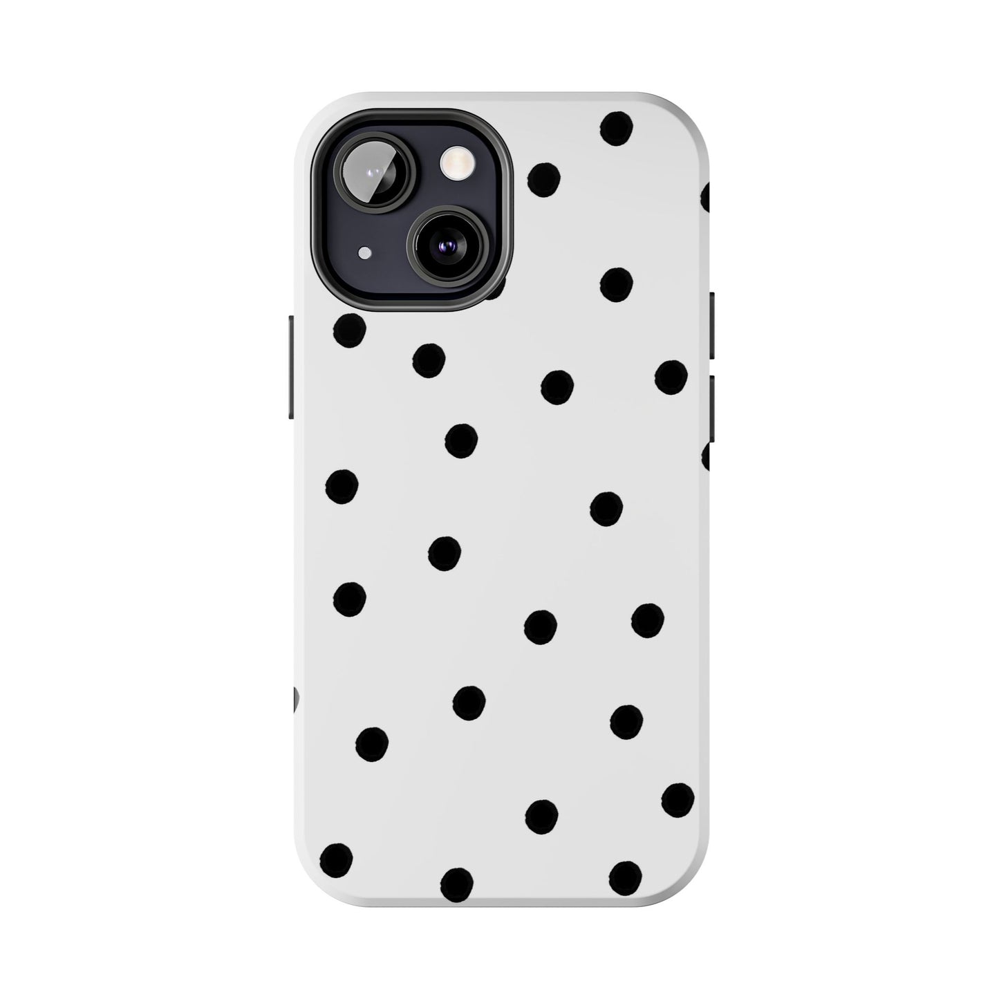 Space Dots White / Black Phone Case