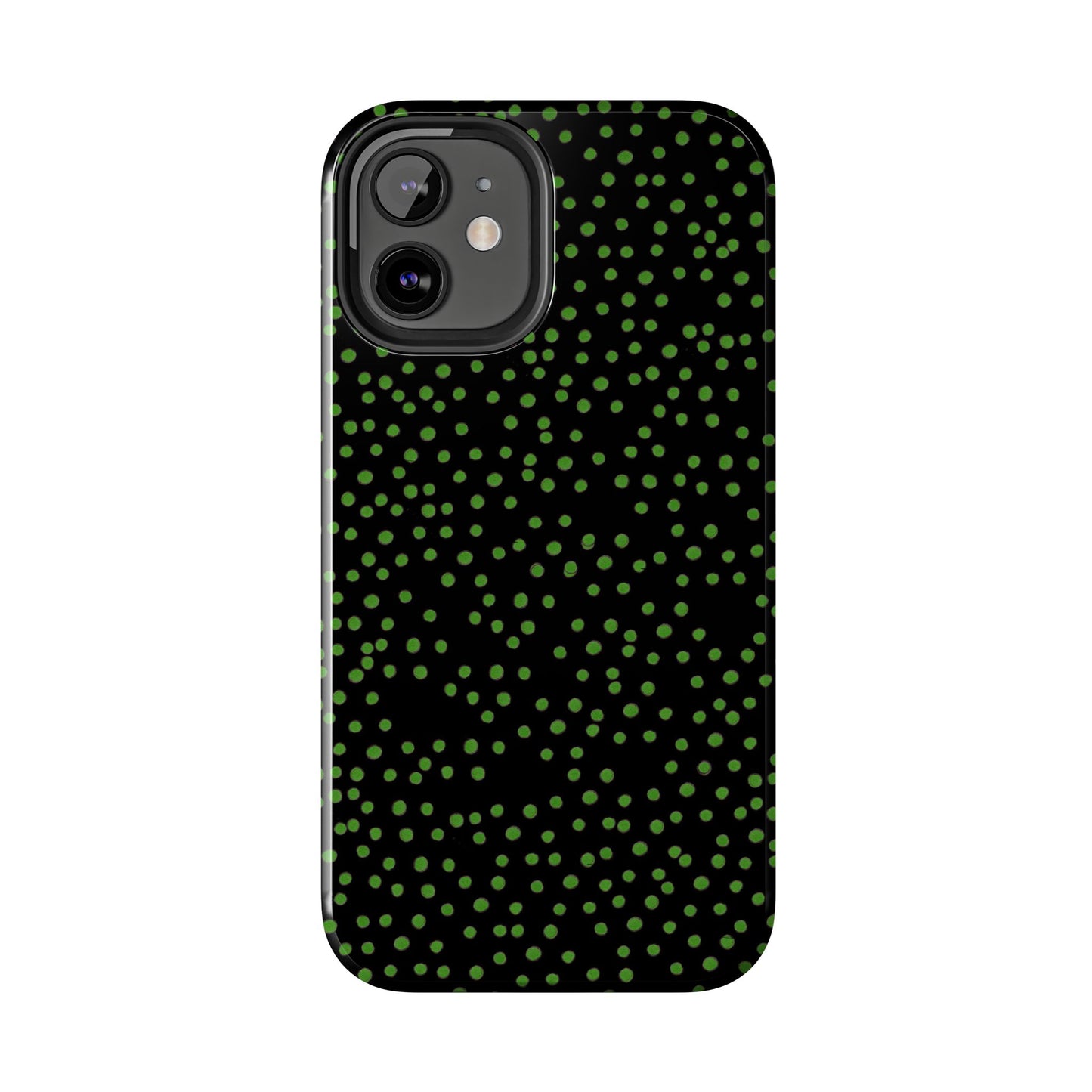 Dinky Dots Black / Green Phone Case