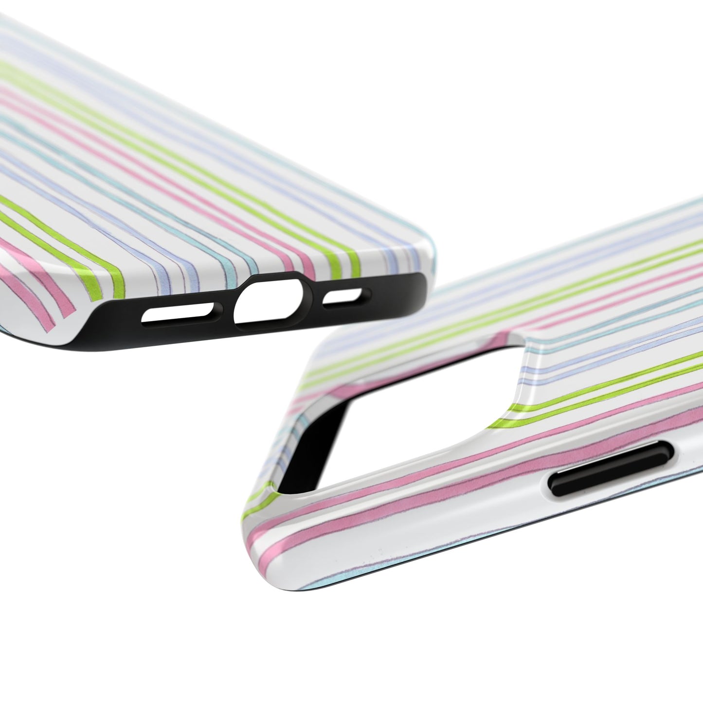 Belle Stripe White Phone Case