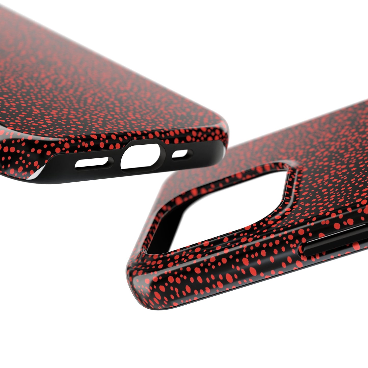 Confetti Red / Black Phone Case