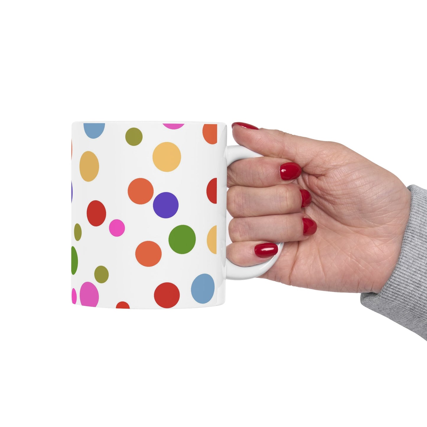 Dot Assortment White Cup