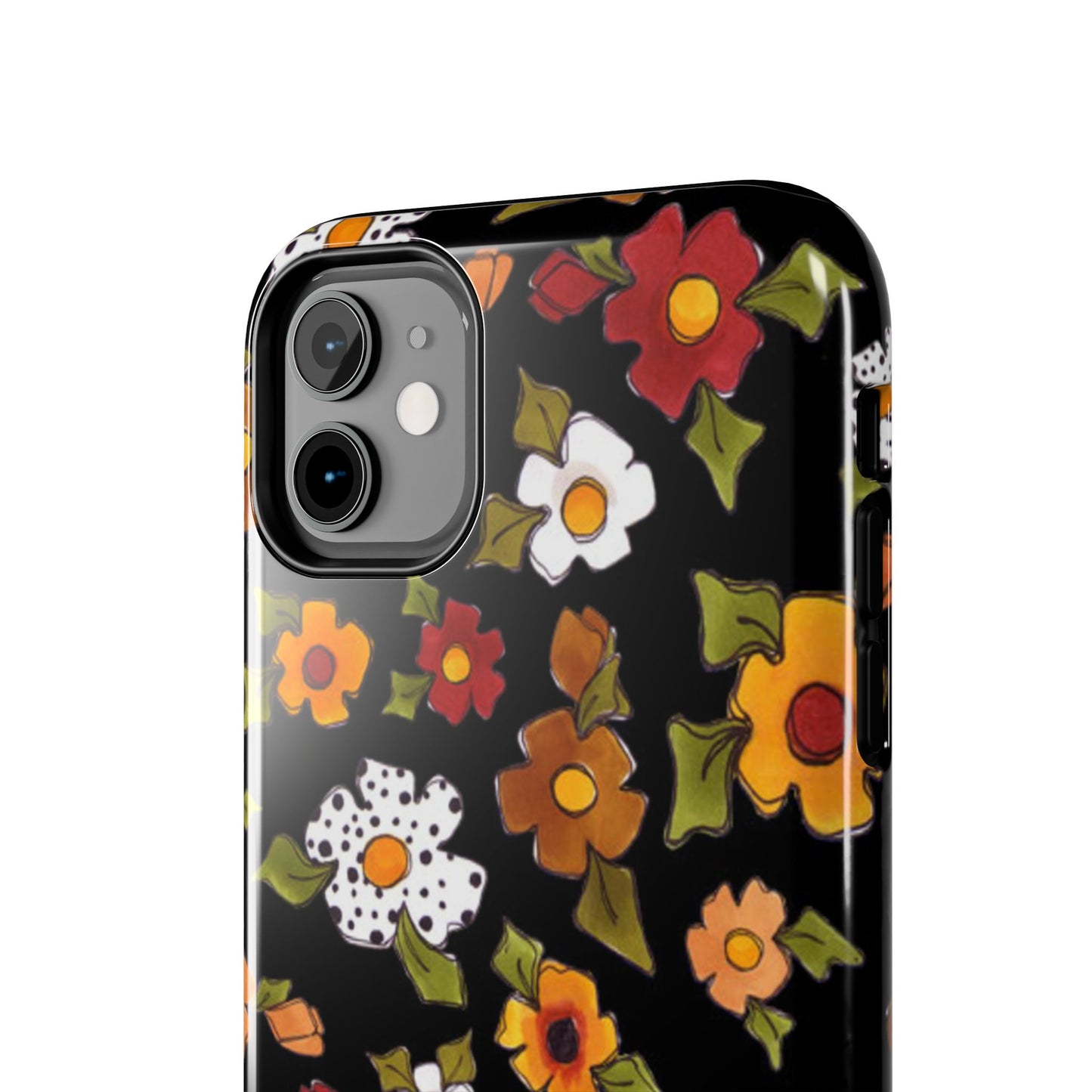 Spice Posie Black Phone Case