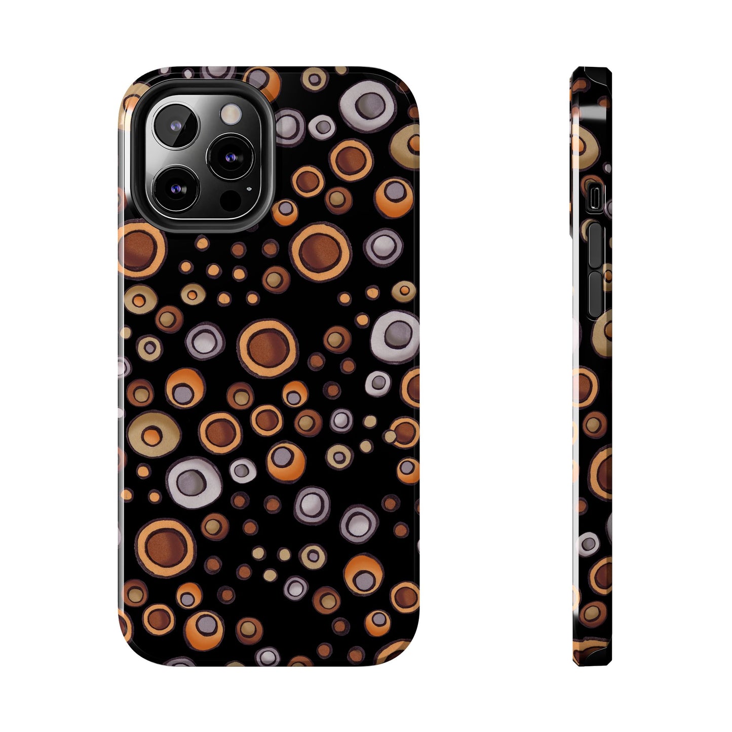 Doggy Dots Black Phone Case