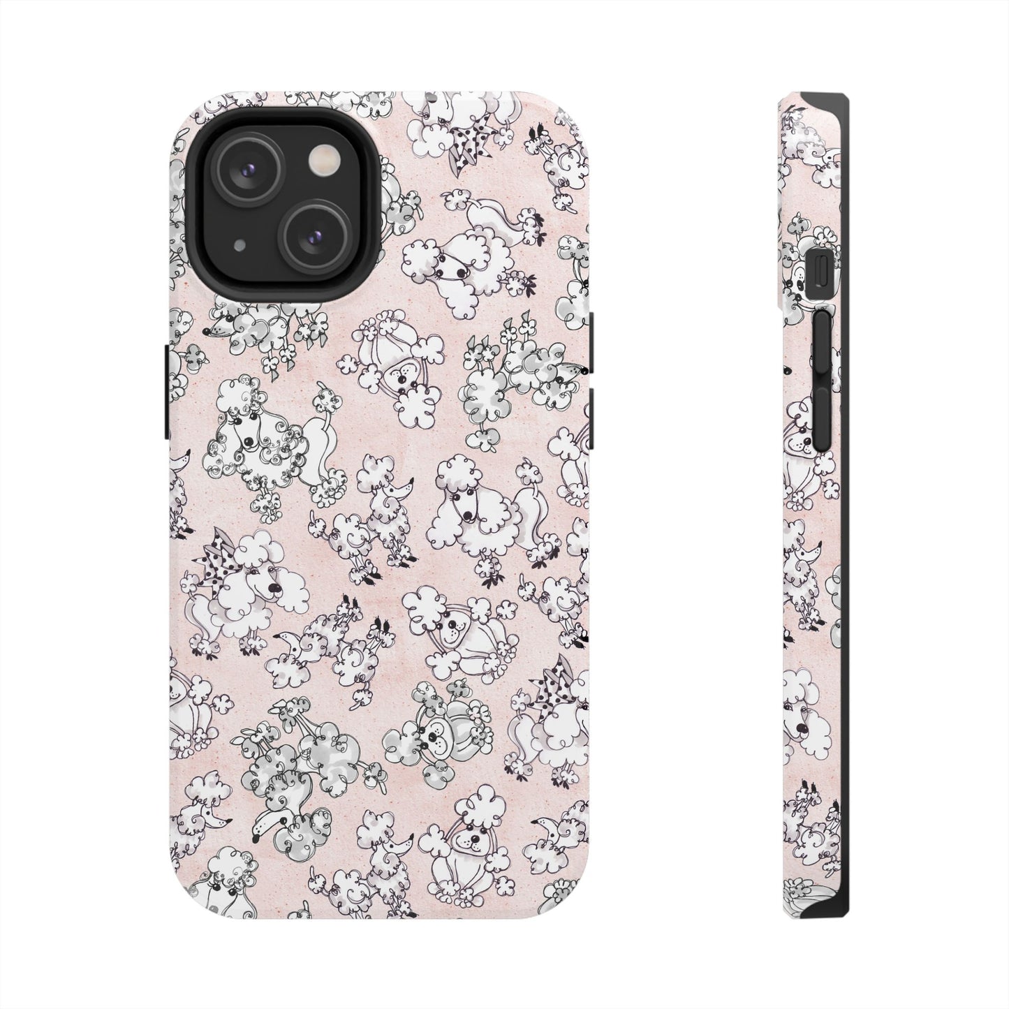 Paris Poodles Pink Phone Case