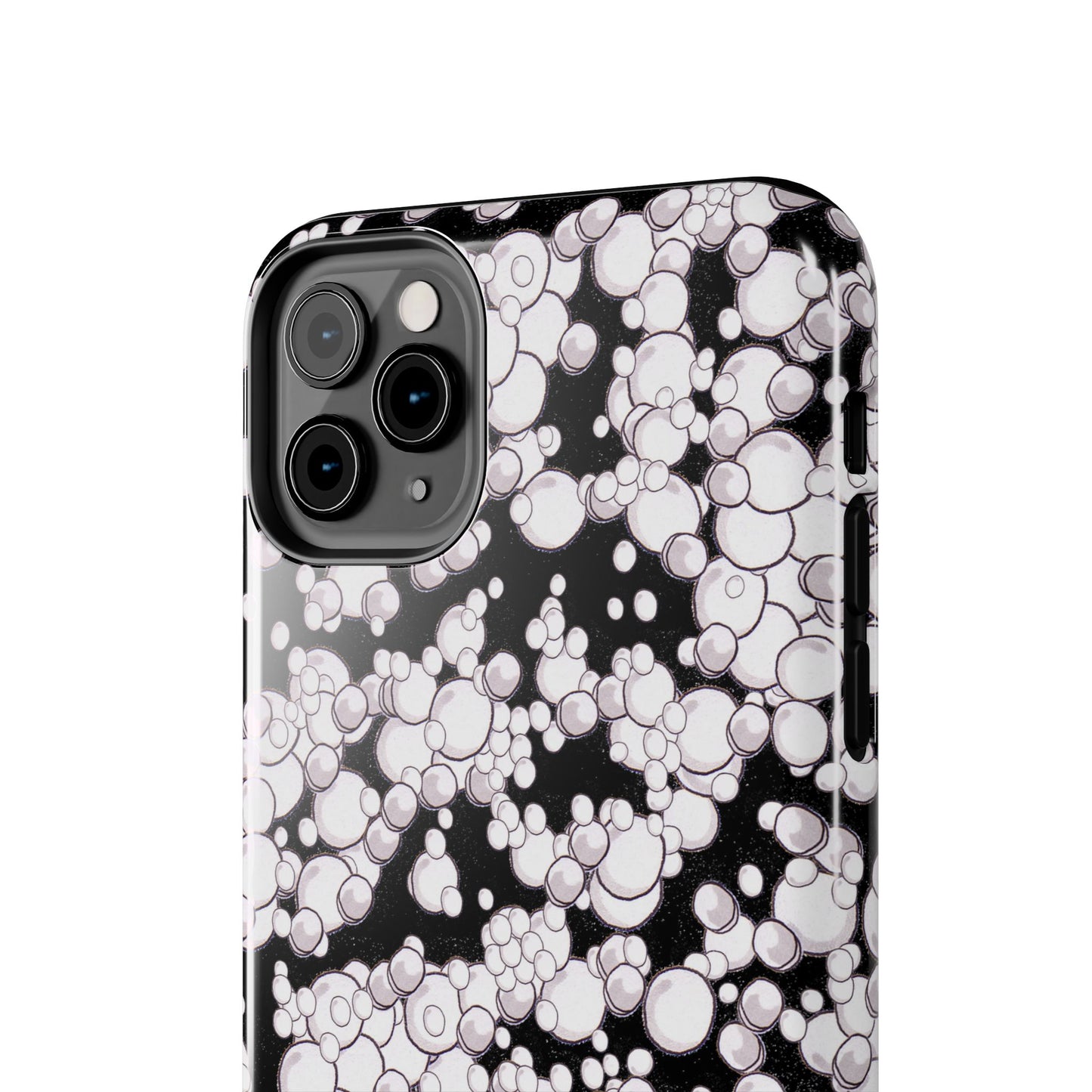 Bubble Dots Black Phone Case