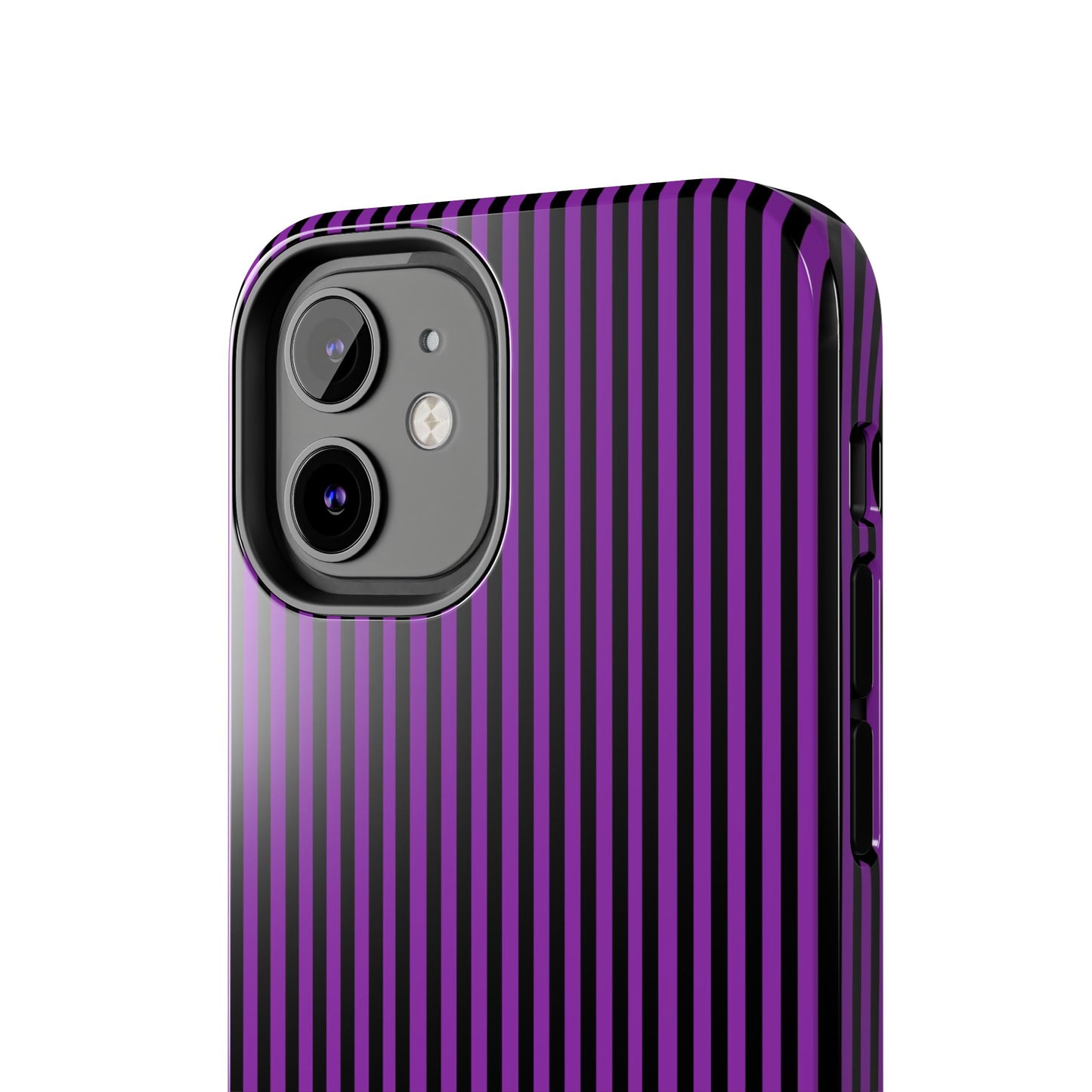 Stripe Purple / Black Phone Case