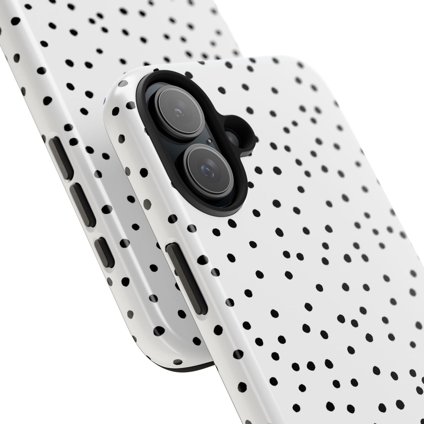 Dinky Dots White / Black Phone Case