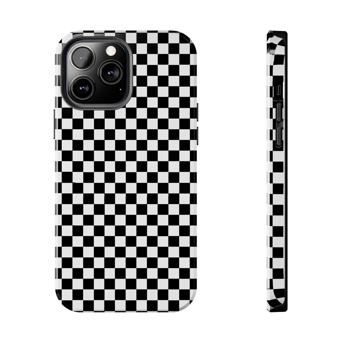 Checkerboard Black / White Phone Case