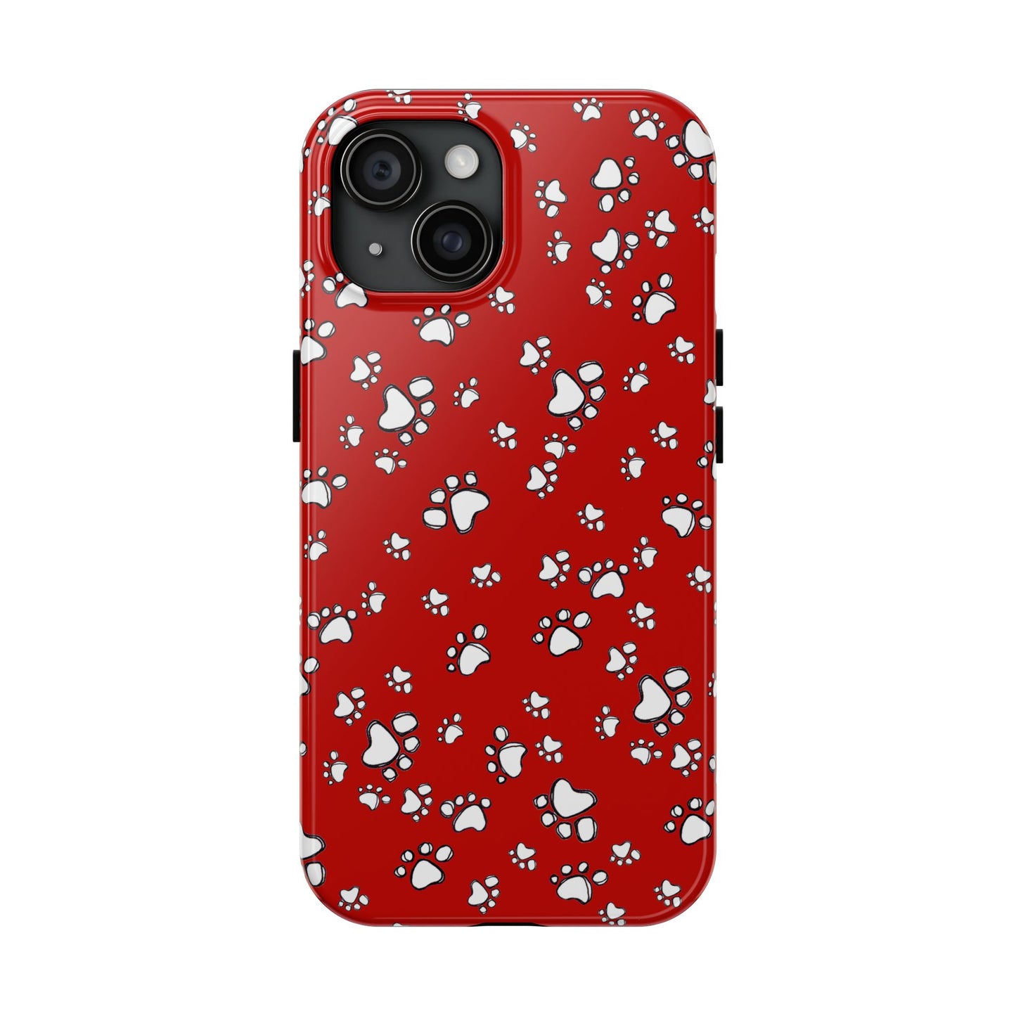 Paw Flakes Red Phone Case
