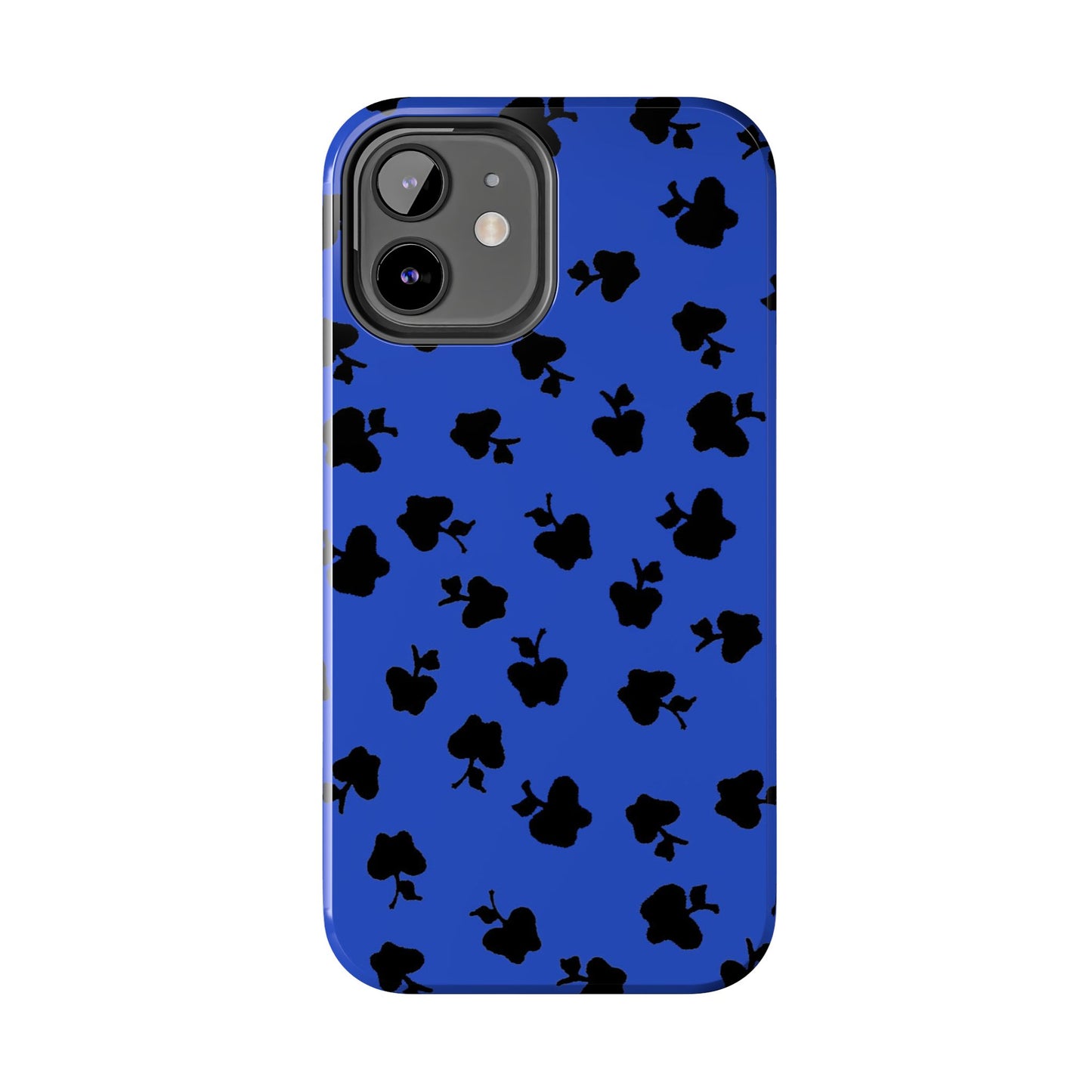 Happy Apples Blue / Black Phone Case