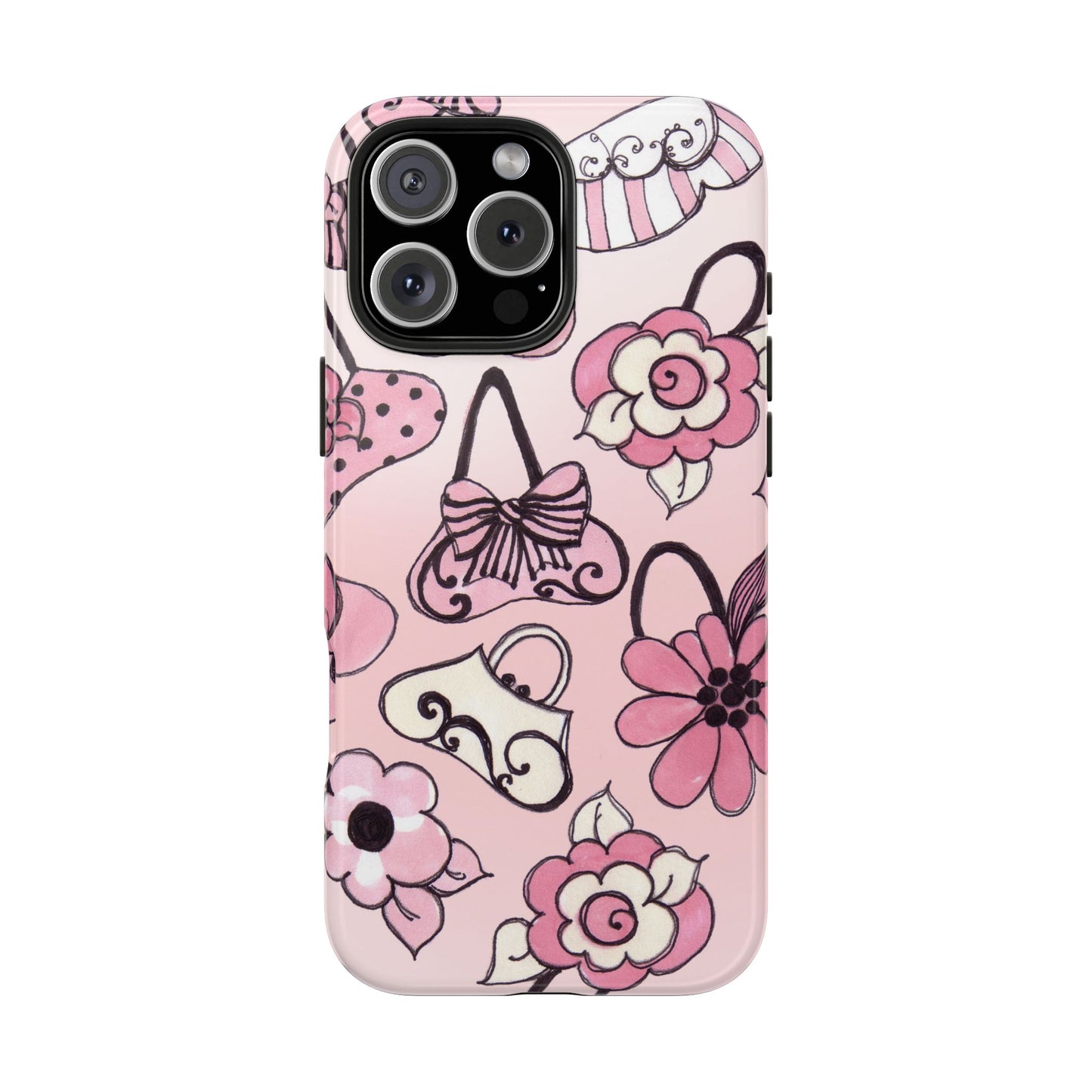 Cat Bags Pink Phone Case