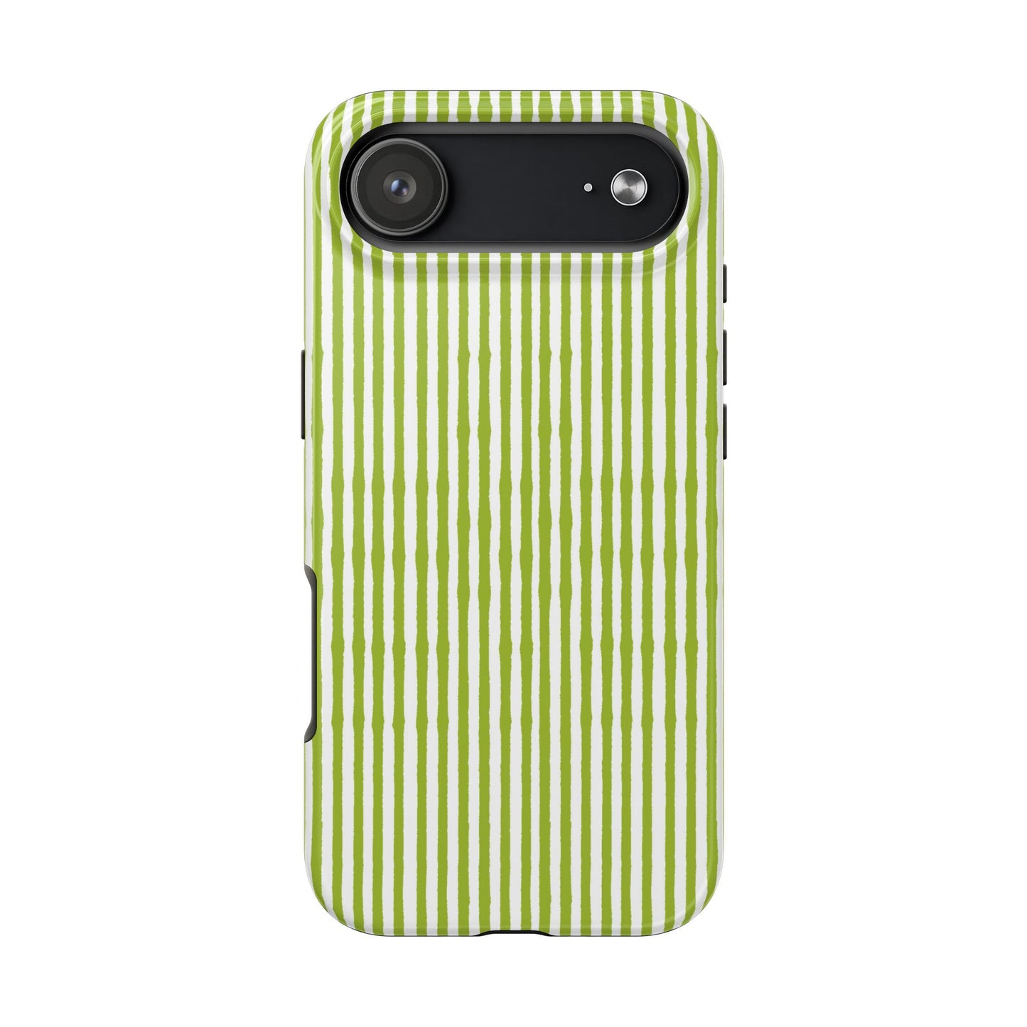 Lazy Stripe Green / White Phone Case