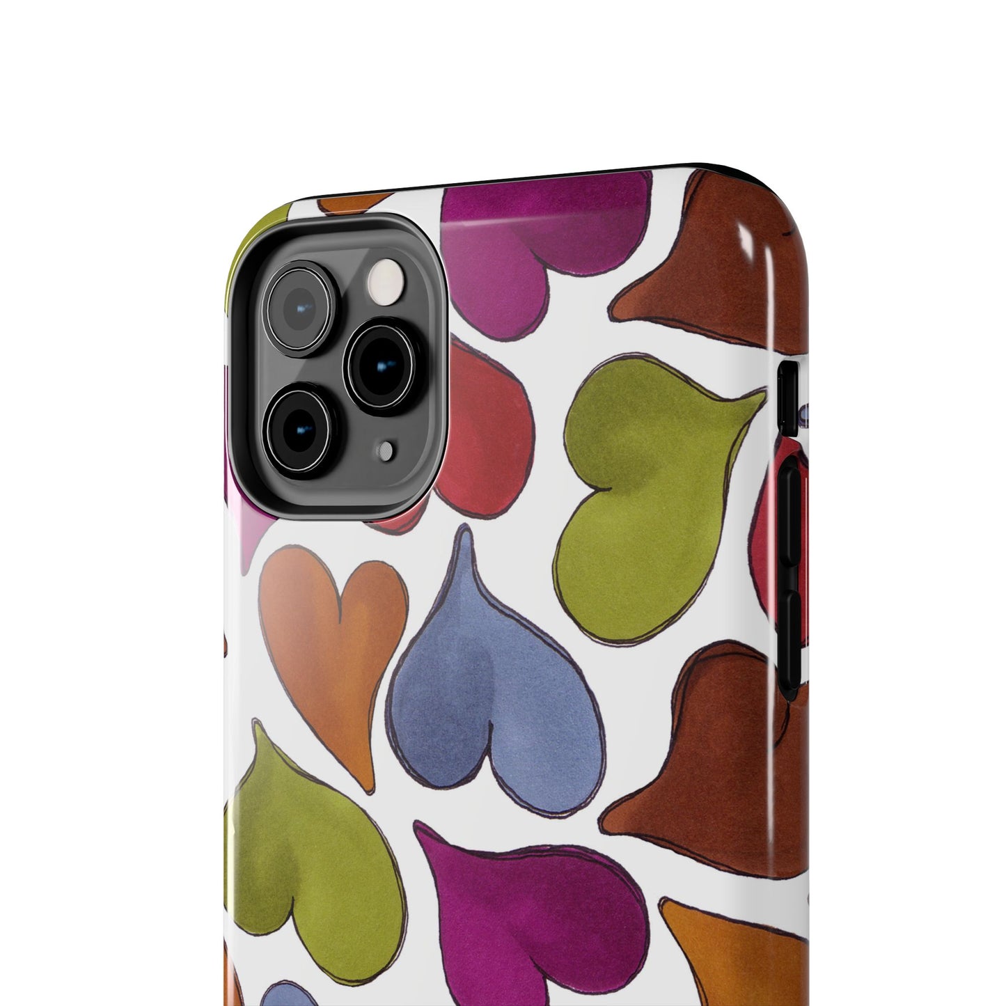 Big Hearted White Phone Case