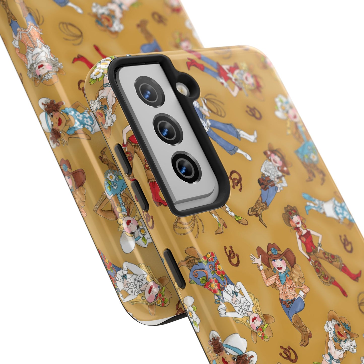Tossed Cowgirls Tan Phone Case