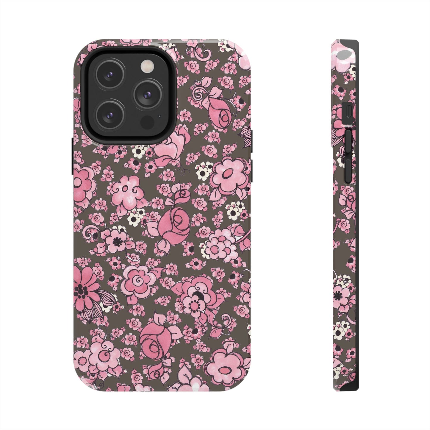 Profuse Posies Mocha Phone Case