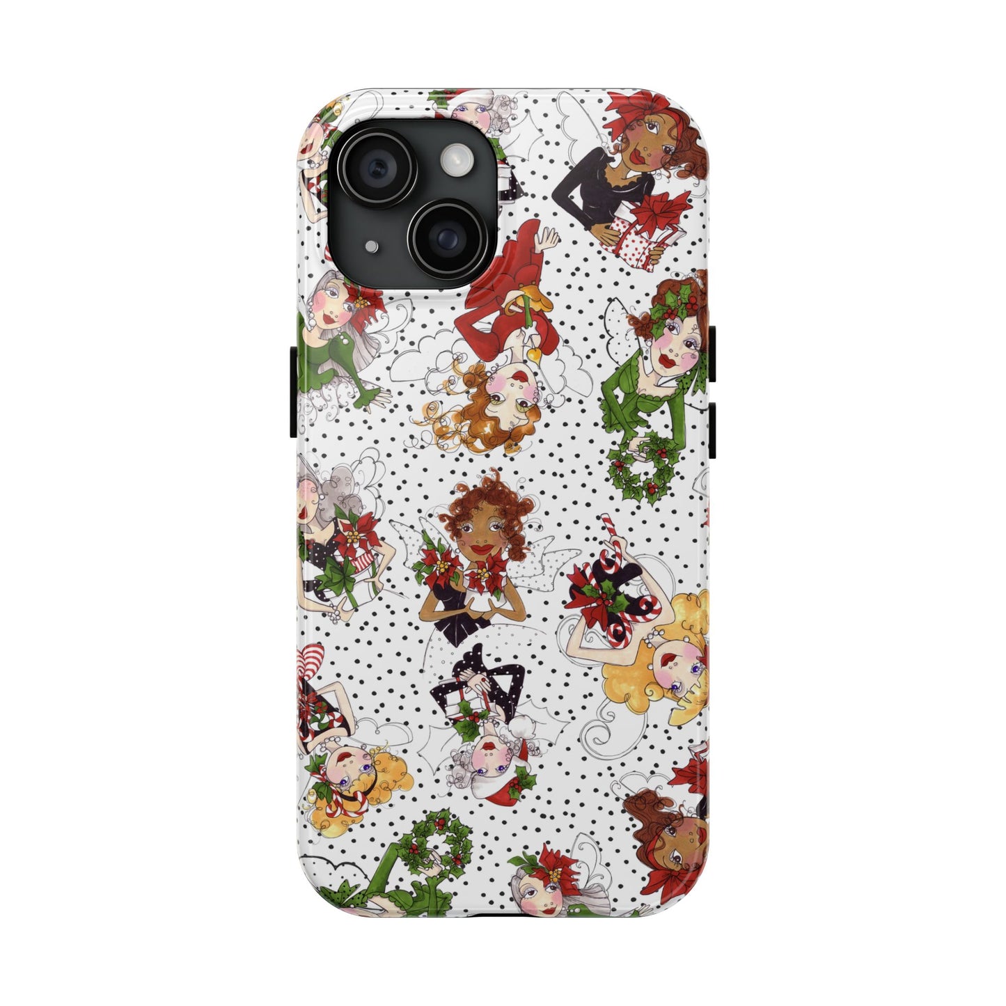 Fairy Toss White / Black Phone Case