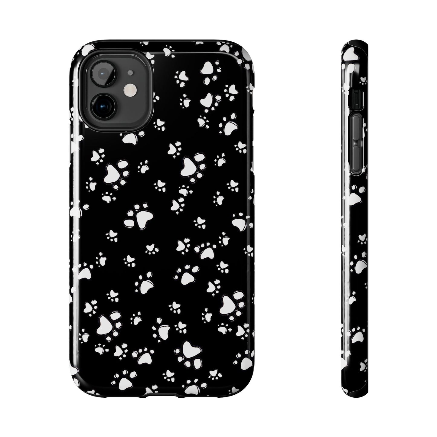Paw Flakes Black Phone Case