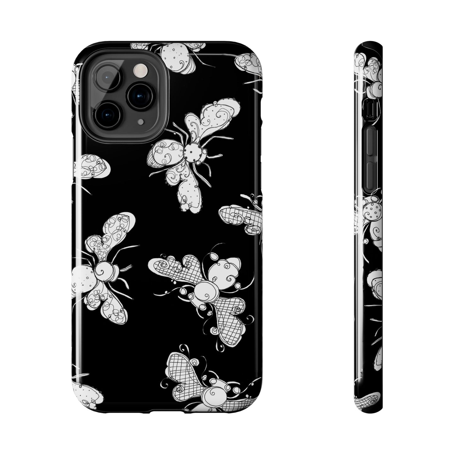 Busy Bee Black Phone Case