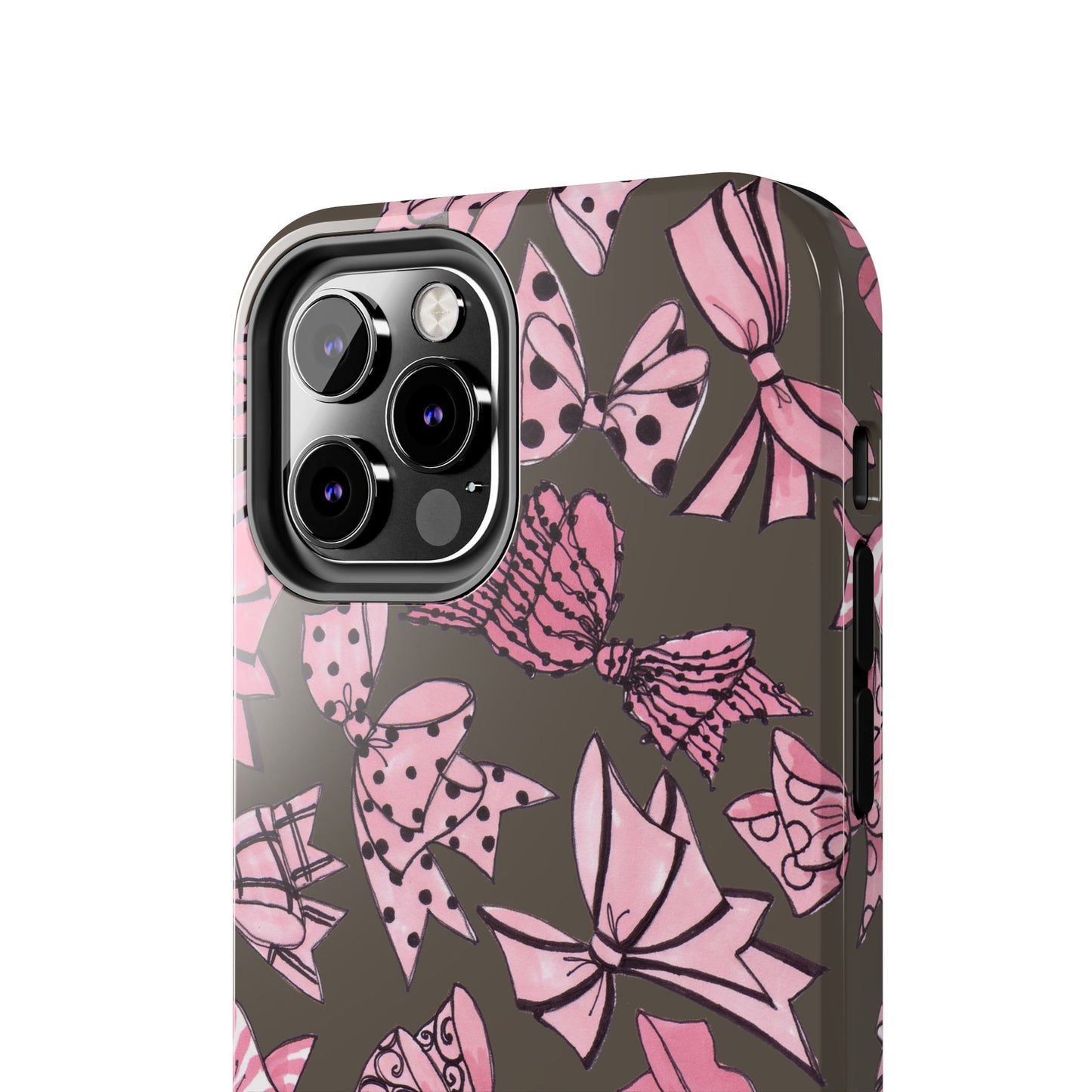 Blushing Bows Mocha Phone Case