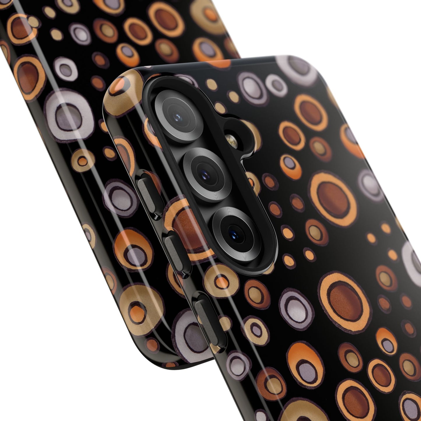 Doggy Dots Black Phone Case