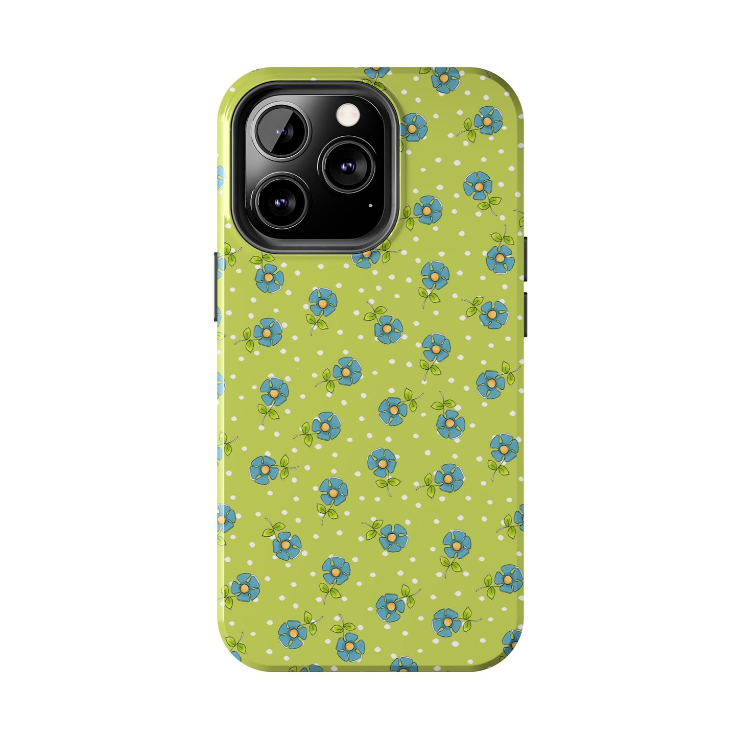 Daisy Dots Green Phone Case