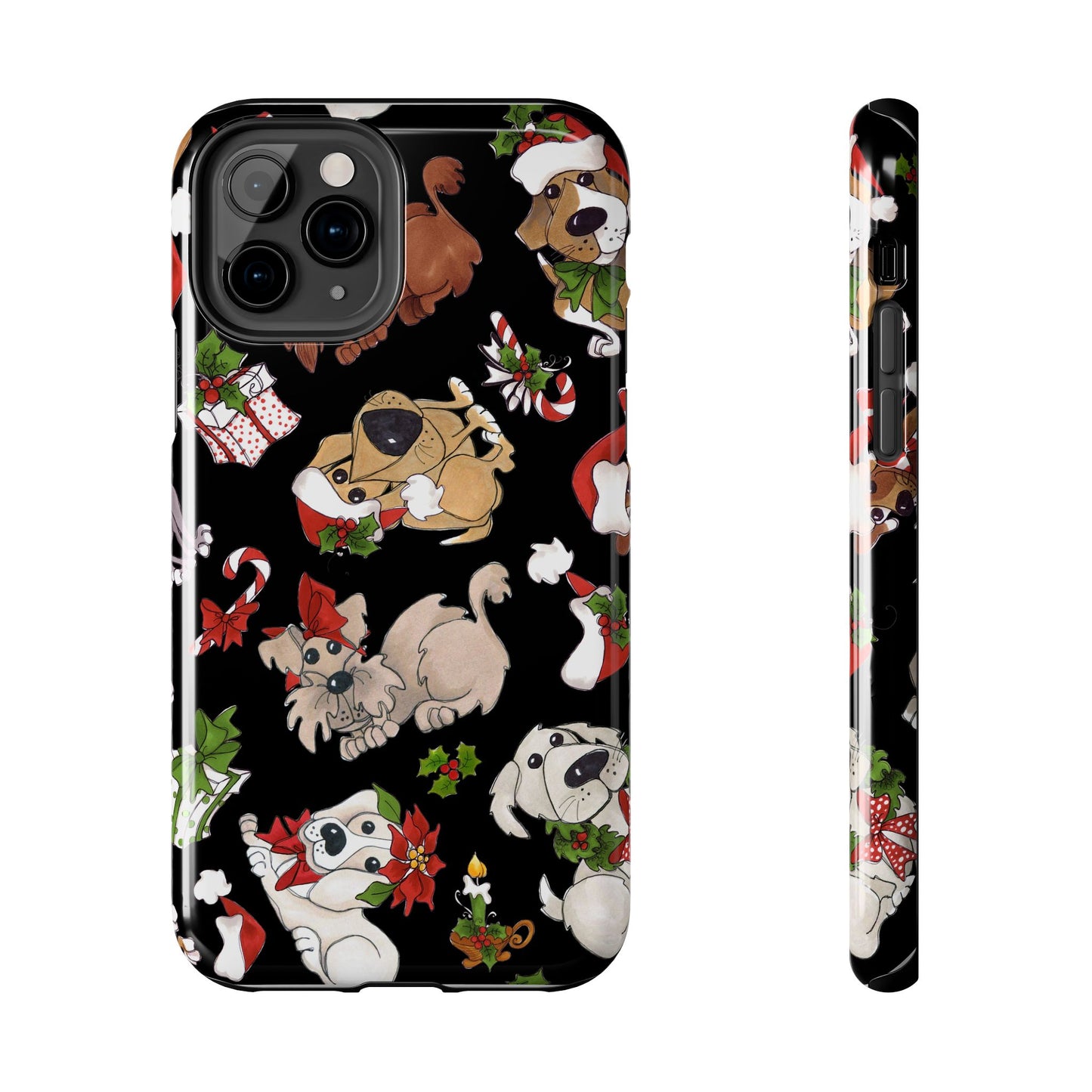 Doggie Toss Black Phone Case